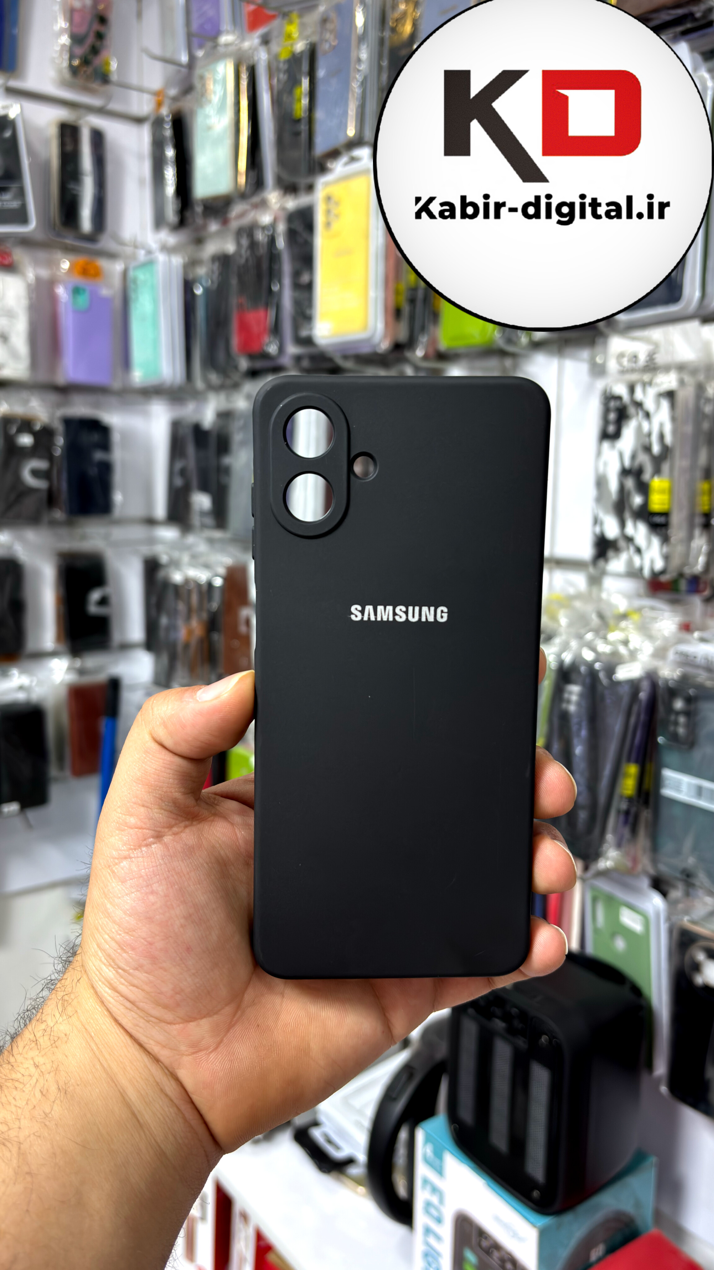 قاب گوشی Galaxy A07 سامسونگ سیلیکونی زیر بسته اورجینال های کپی محافظ لنزدار مشکی