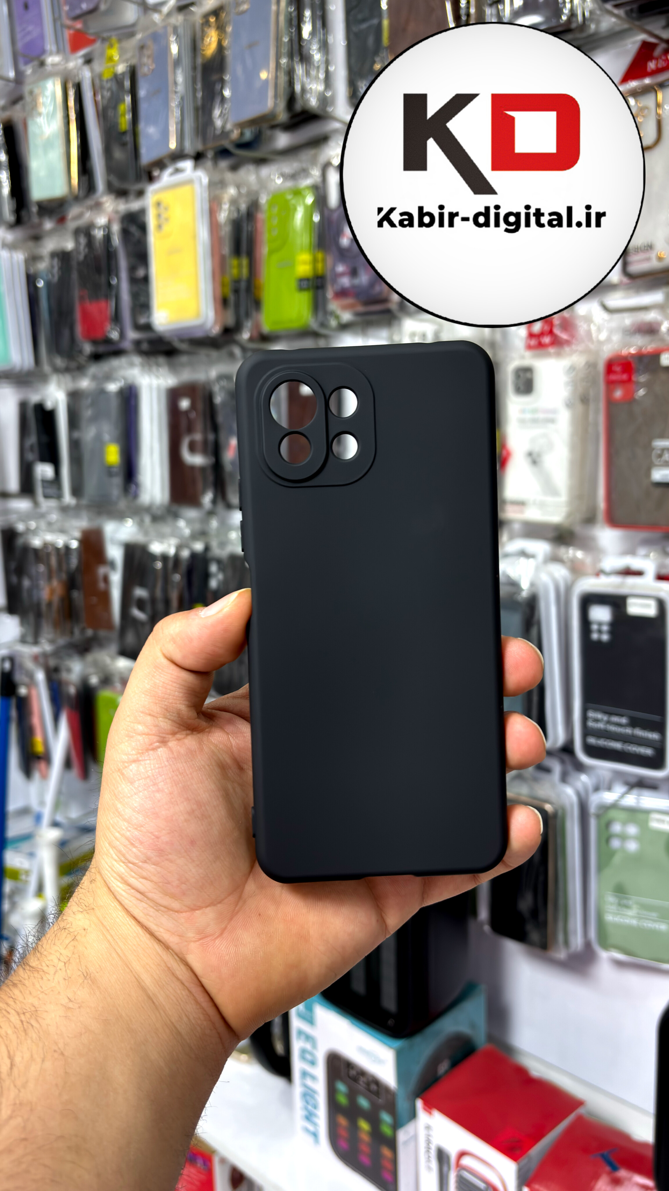 قاب گوشی  Mi 11 Lite شیائومی سیلیکونی زیر بسته اورجینال های کپی محافظ لنزدار مشکی