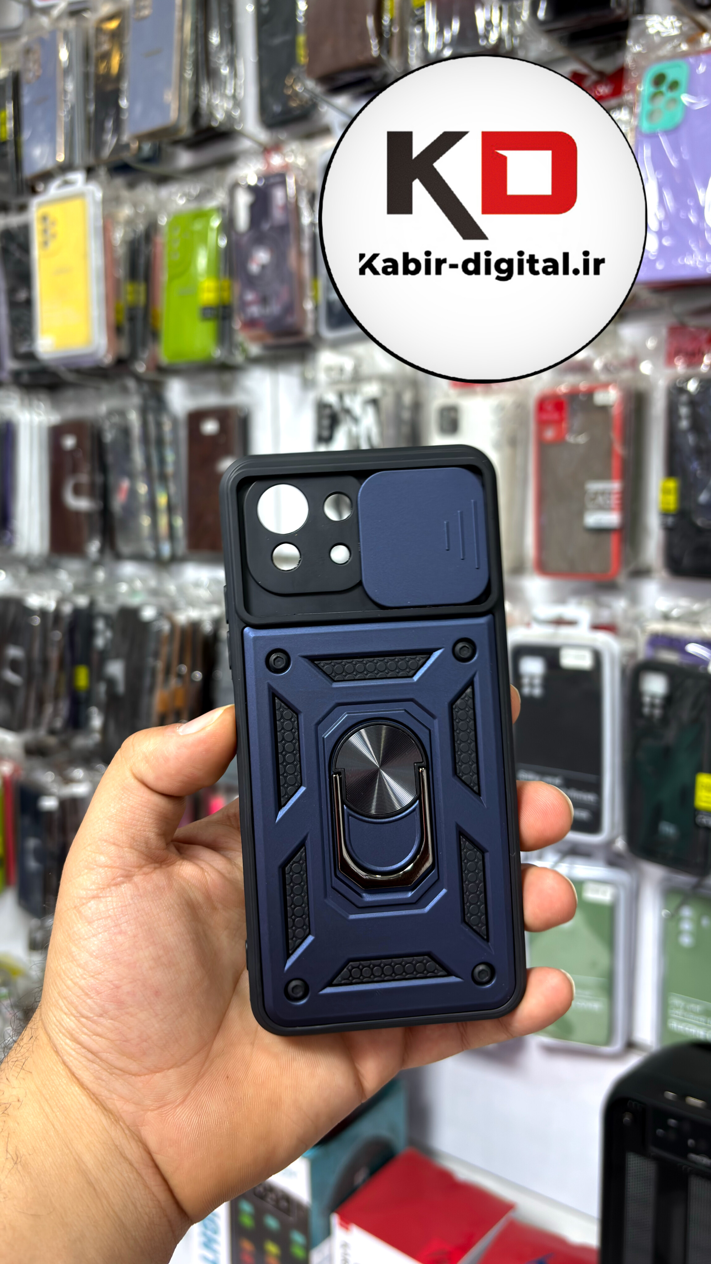 قاب گوشی  Mi 11 Lite شیائومی طرح ضد ضربه بتمن هولدر دار محافظ لنز دار ایربگ دار کشویی سرمه ایی