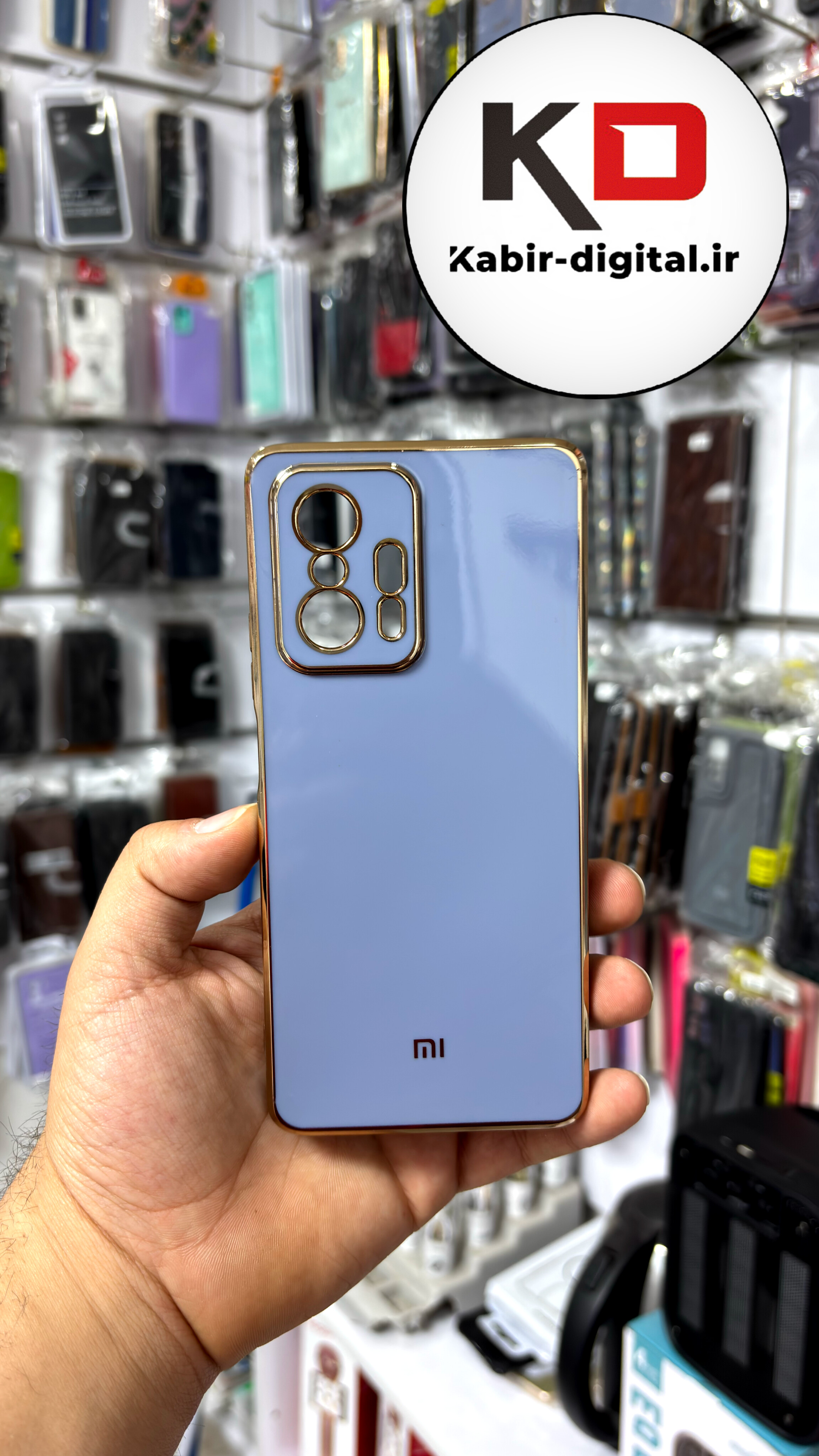قاب گوشی MI 11T Pro / Mi 11T  شیائومی طرح ژله ای مای کیس گلد لاین دور طلایی محافظ لنز دار فیلی