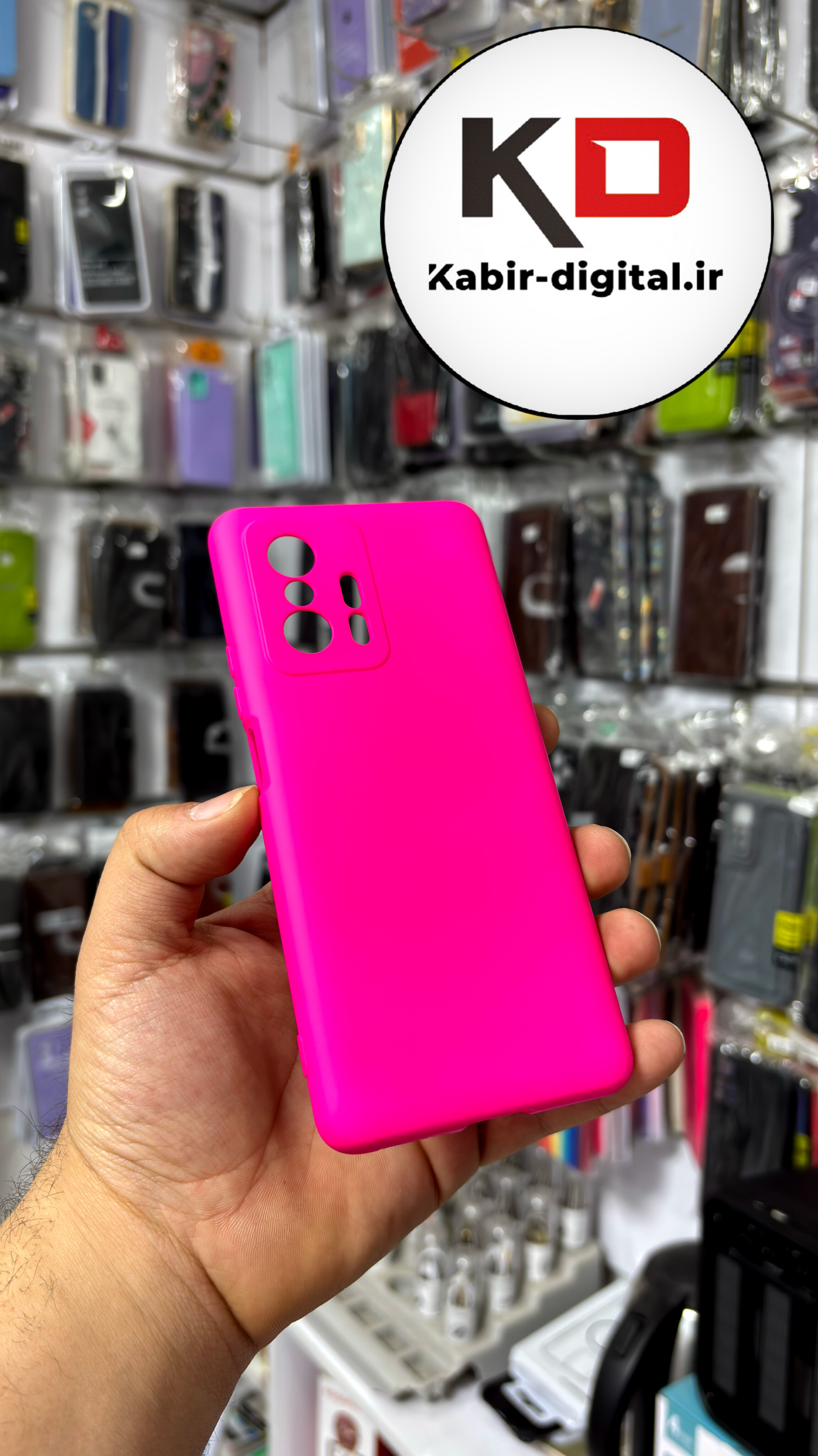 قاب گوشی MI 11T Pro / Mi 11T  شیائومی طرح سیلیوکنی های کپی زیر بسته محافظ لنز دار صورتی فسفری