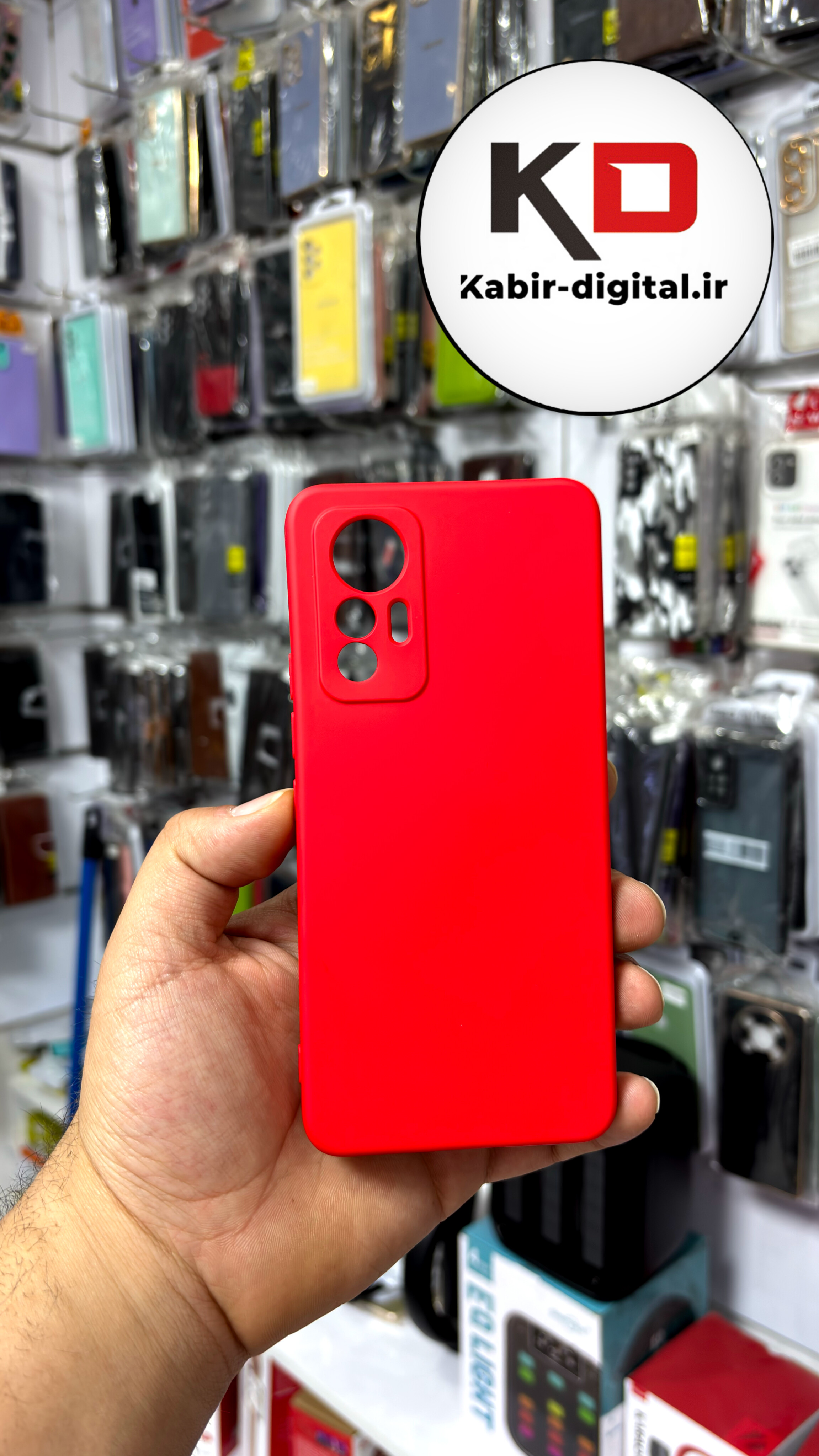 قاب گوشی MI 12 Lite شیائومی سیلیکونی های کپی زیر بسته محافظ لنزدار قرمز