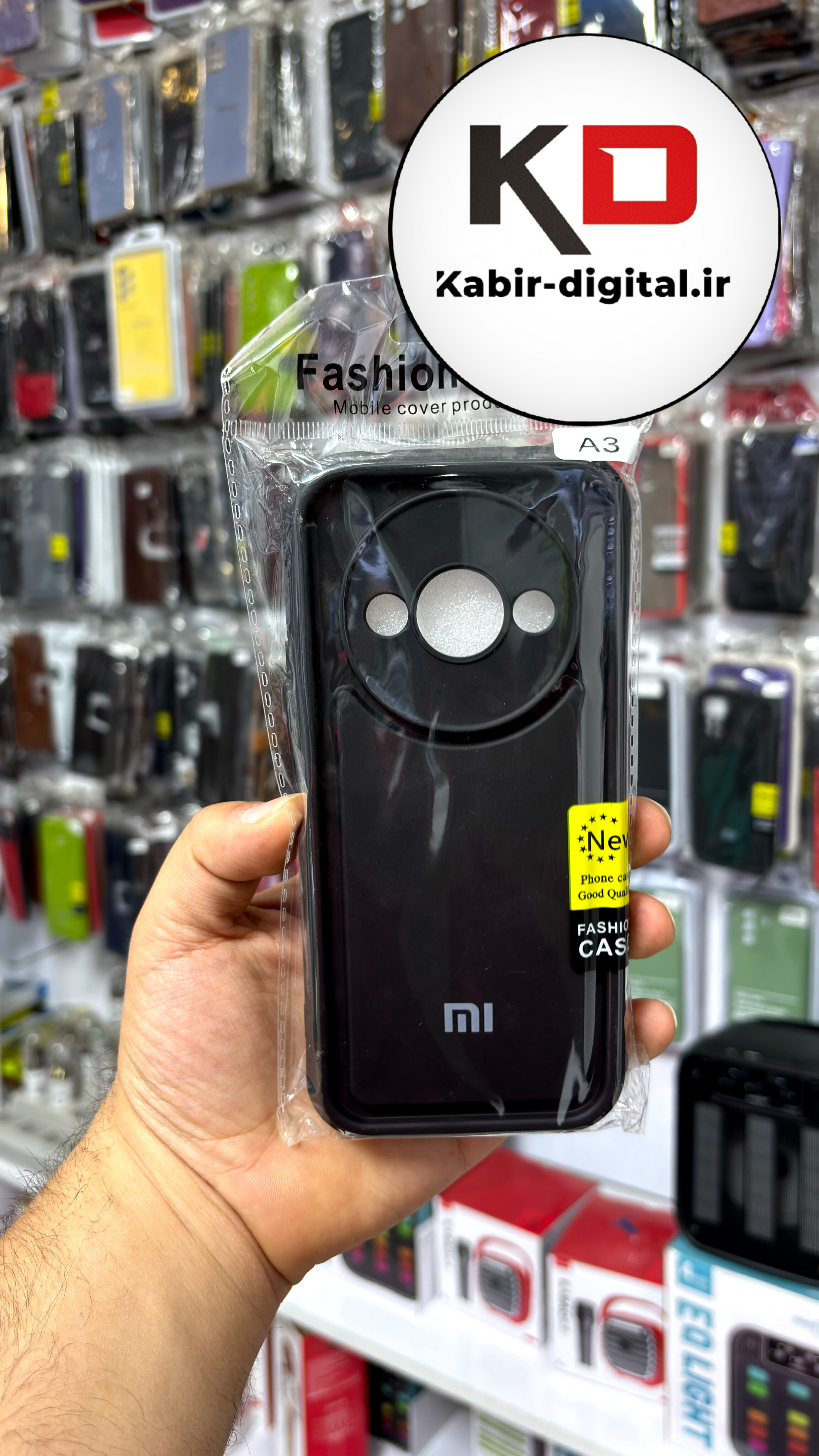 قاب گوشی Redmi A3 شیائومی طرح سیلیکونی Solid جدید محافظ لنزدار مشکی