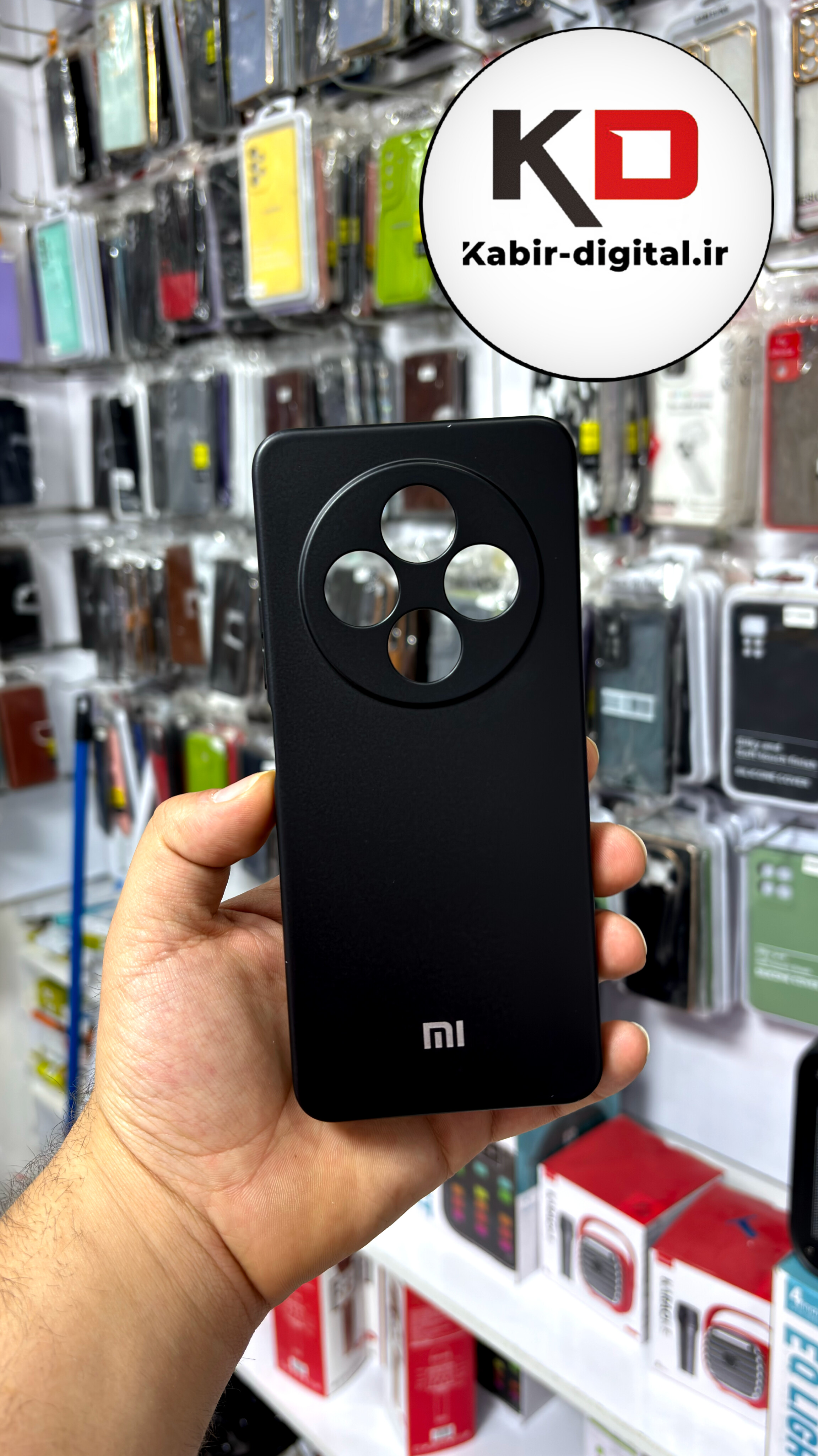 قاب گوشی Redmi A4 / POCO C75 / Redmi 14C شیائومی طرح سیلیکونی Solid جدید محافظ لنزدار مشکی