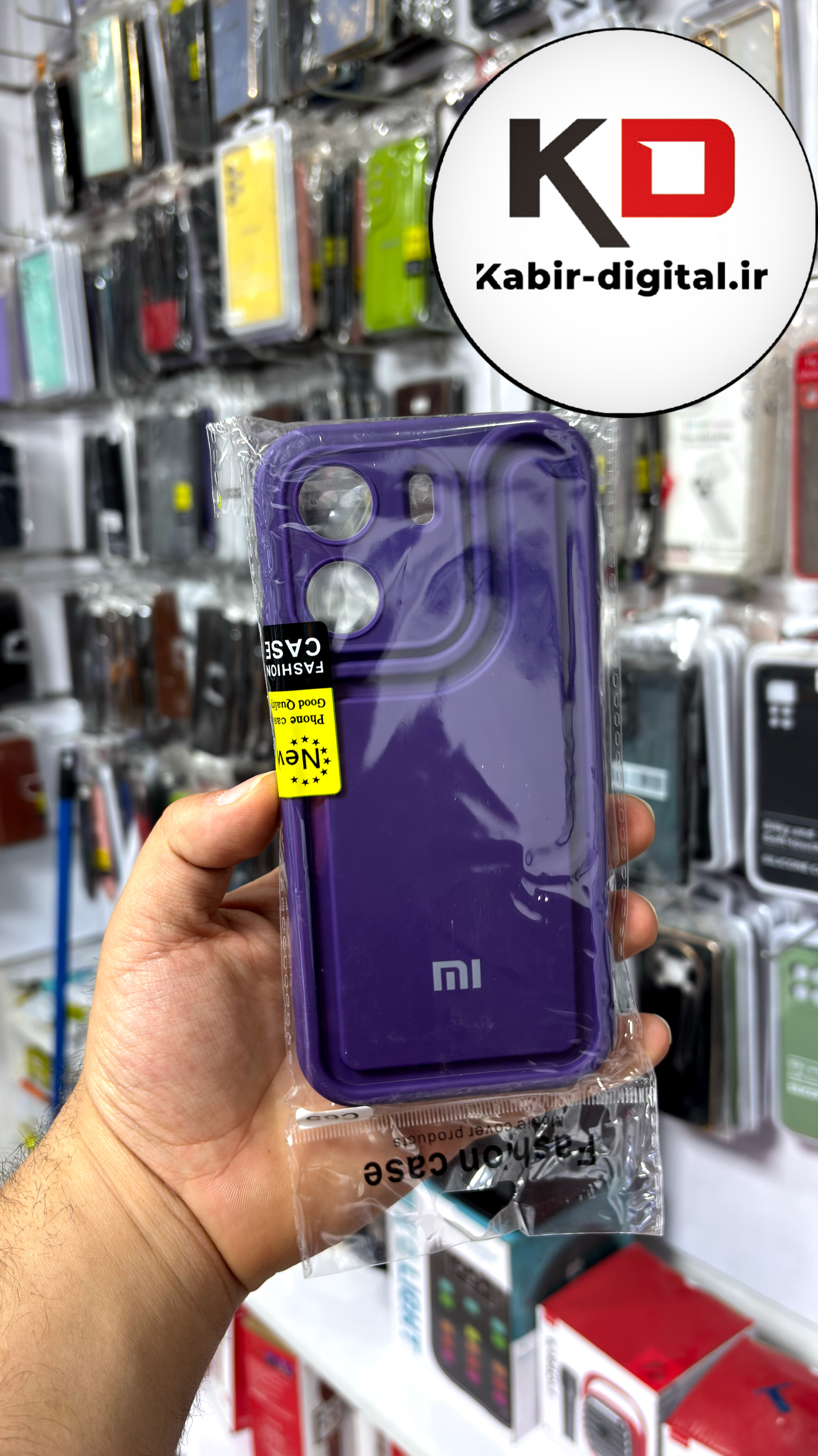 قاب گوشی Redmi 13C / POCO C65 شیائومی طرح سیلیکونی Solid جدید محافظ لنزدار بنفش