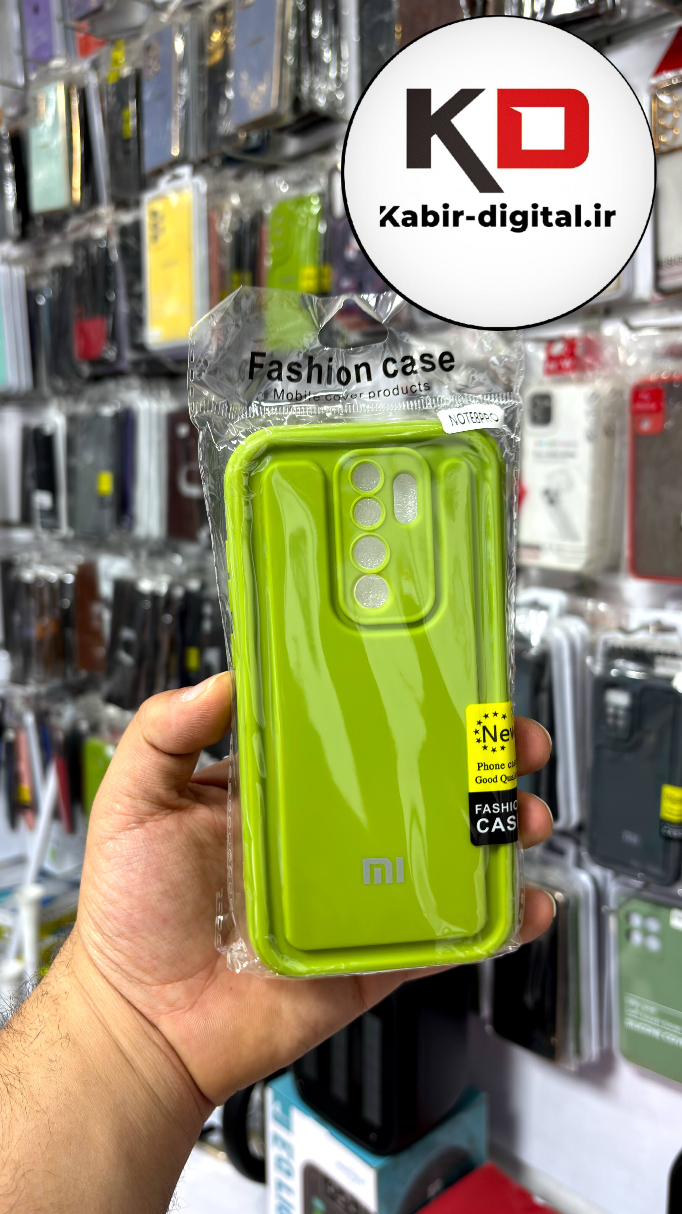 قاب گوشی Redmi Note 8 Pro شیائومی طرح سیلیکونی Solid جدید محافظ لنزدار سبز