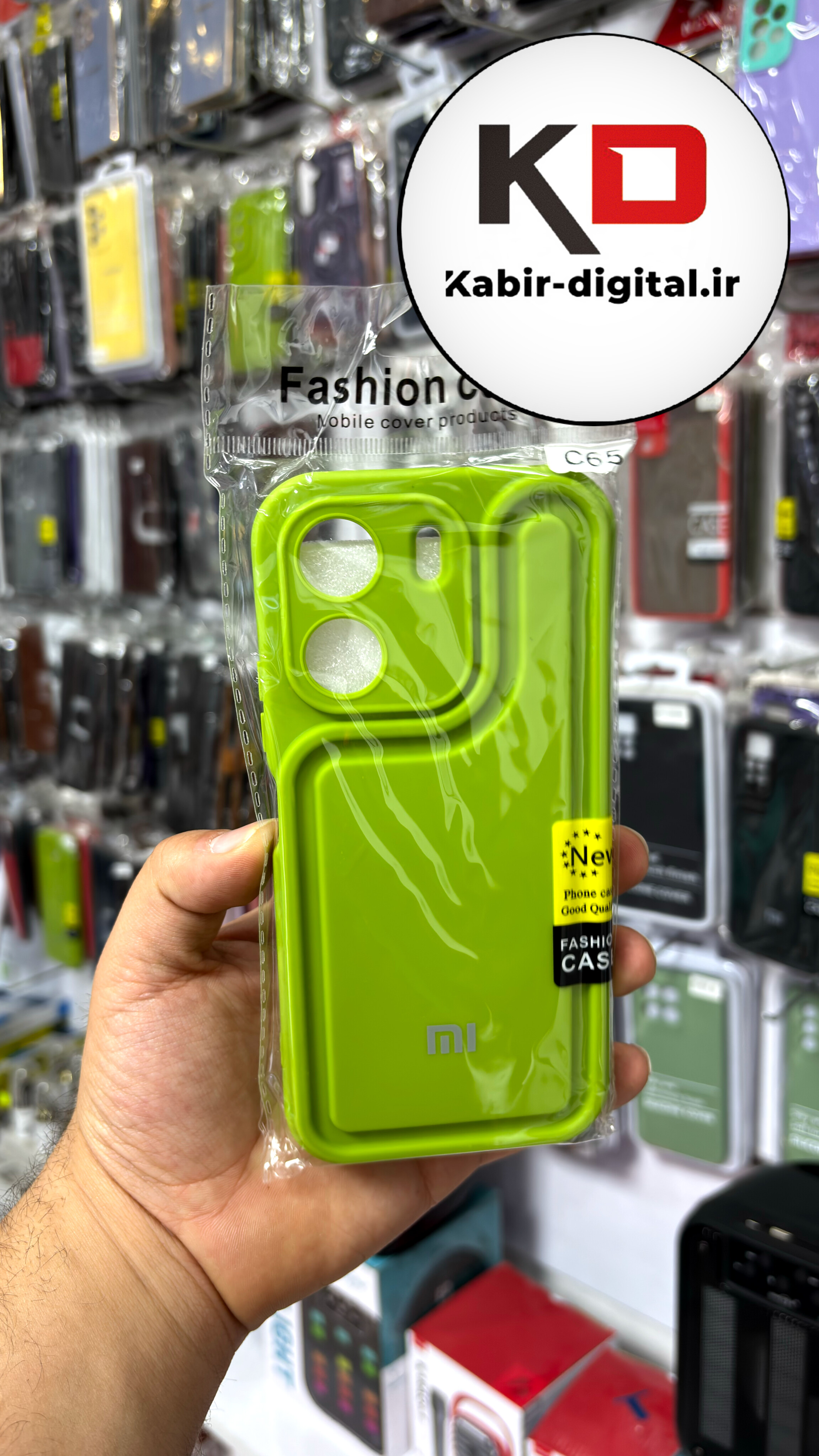 قاب گوشی Redmi 13C / POCO C65 شیائومی طرح سیلیکونی Solid جدید محافظ لنزدار سبز