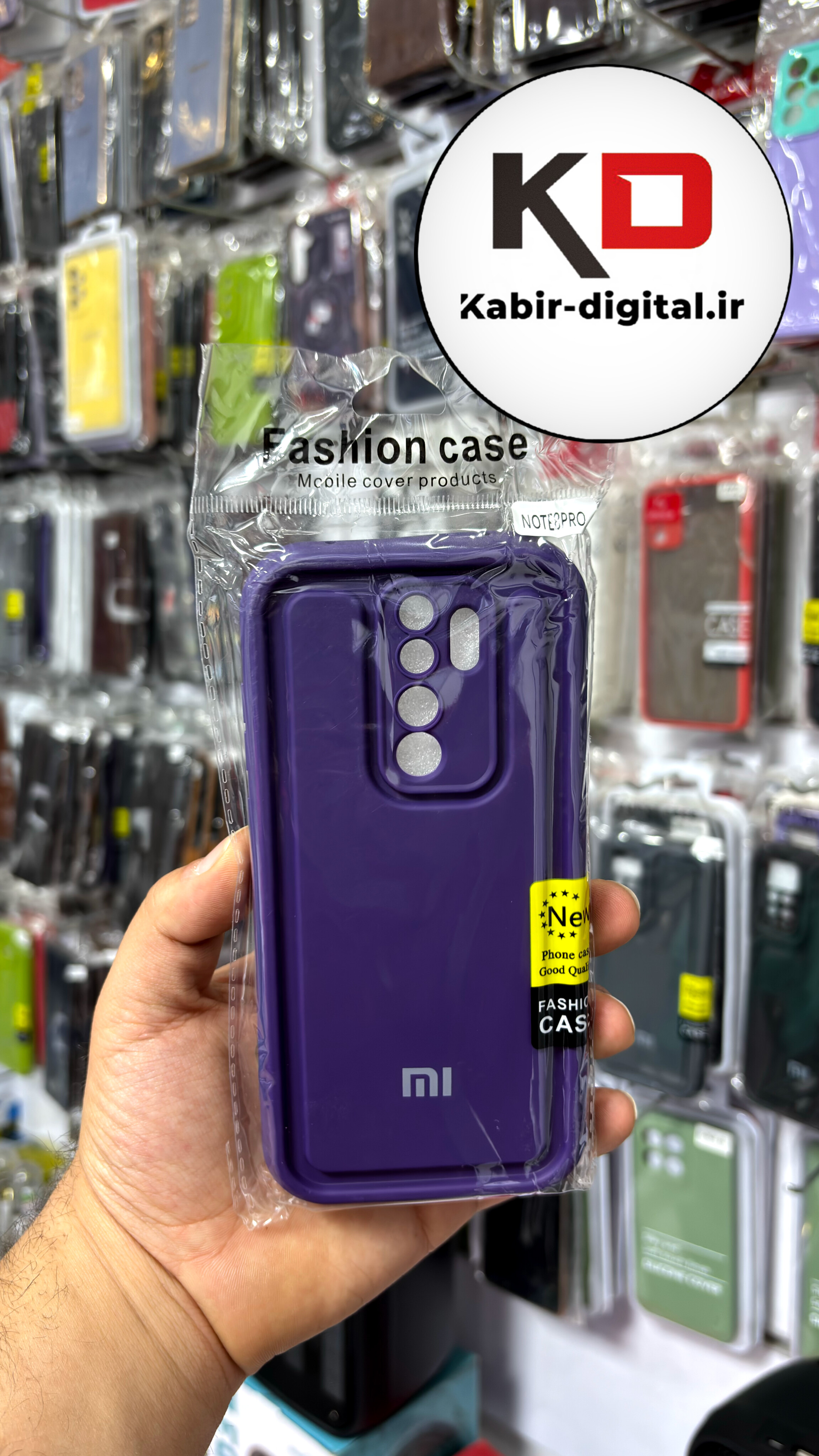 قاب گوشی Redmi Note 8 Pro شیائومی طرح سیلیکونی Solid جدید محافظ لنزدار بنفش