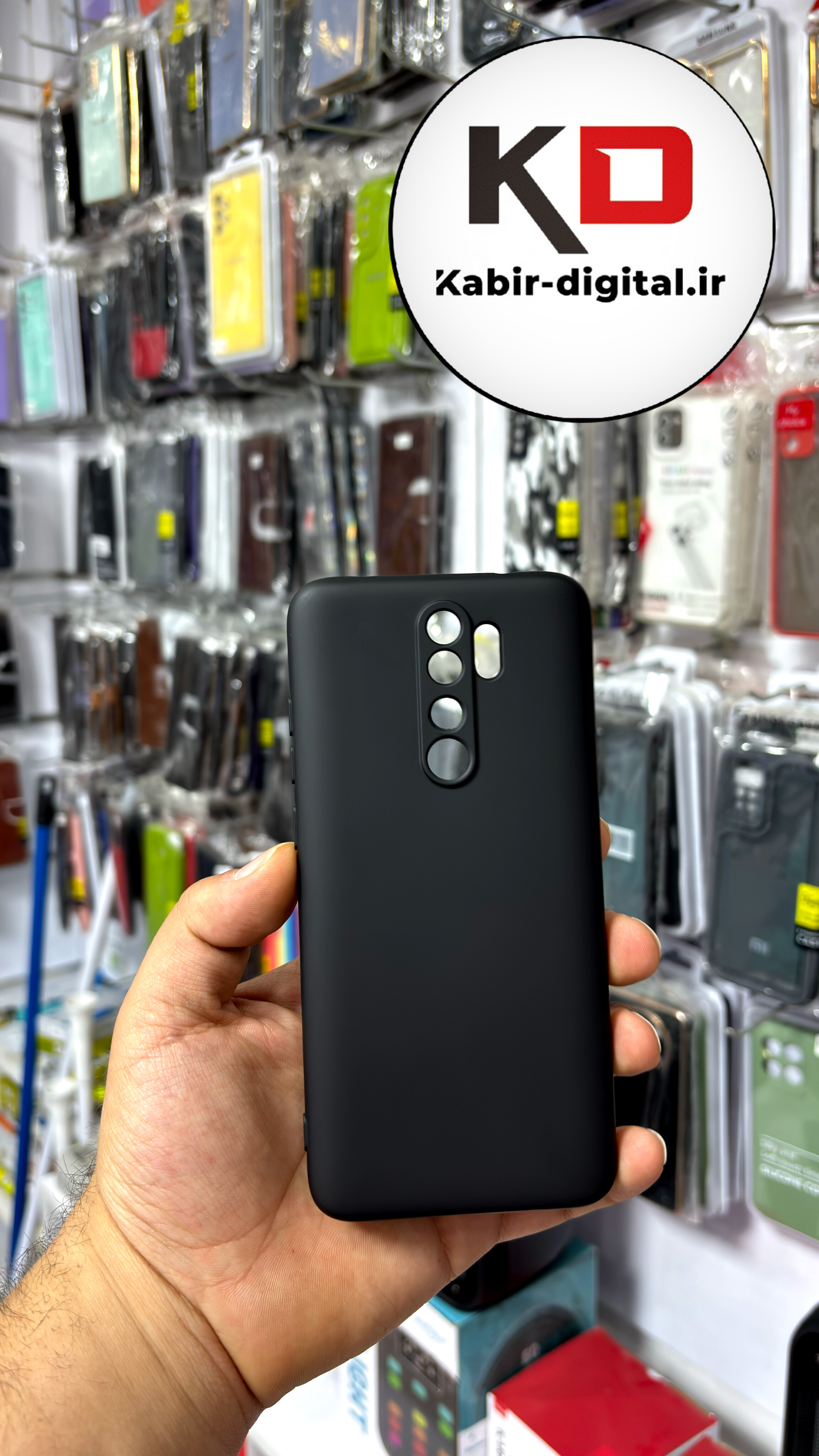 قاب گوشی Redmi Note 8 Pro شیائومی طرح سیلیکونی های کپی محافظ لنزدار مشکی
