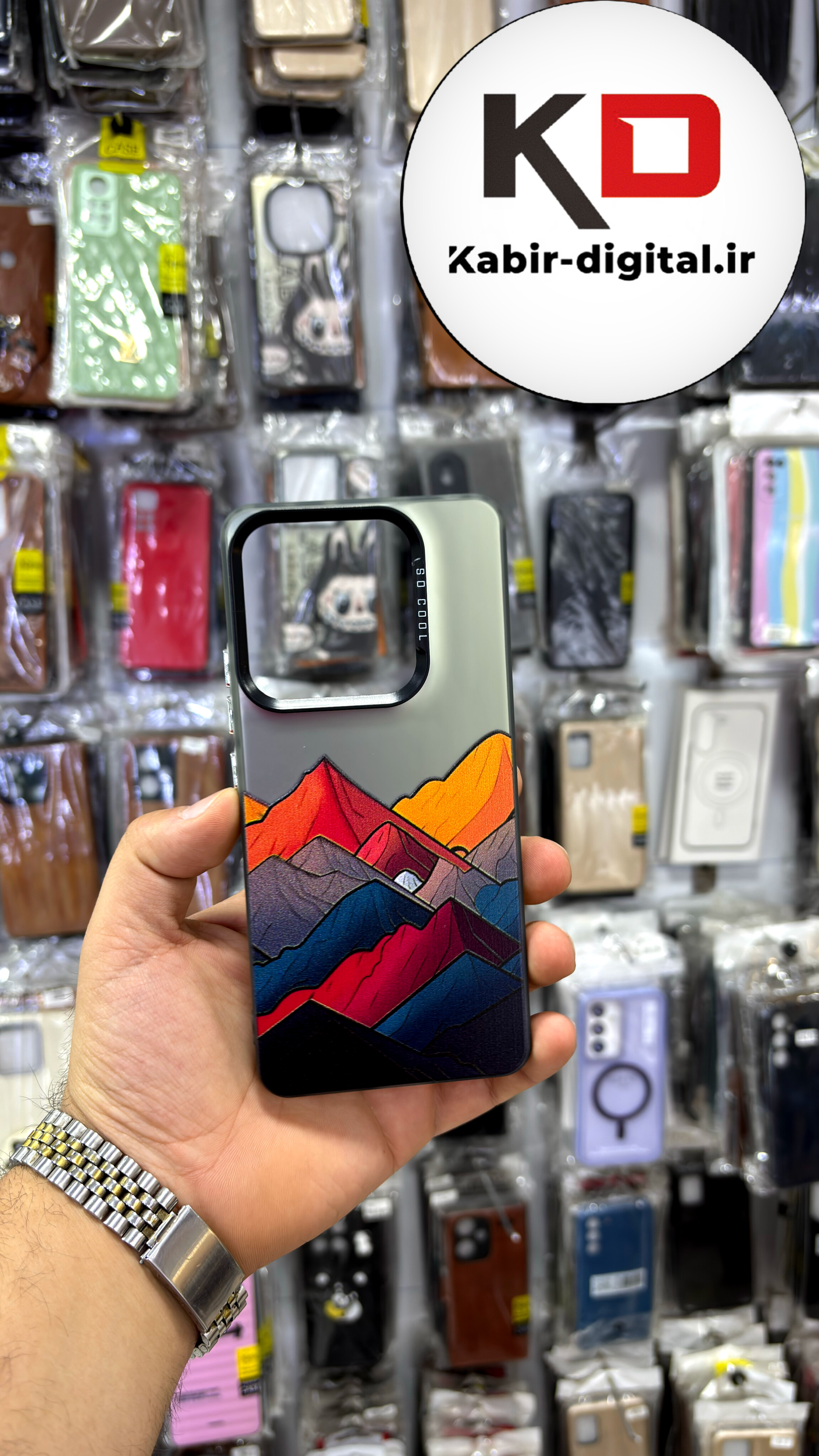 قاب گوشی Redmi Note 14 4G شیائومی So CooL سوکول اورجینال فانتزی دور مات دکمه کرومی طرح کوه