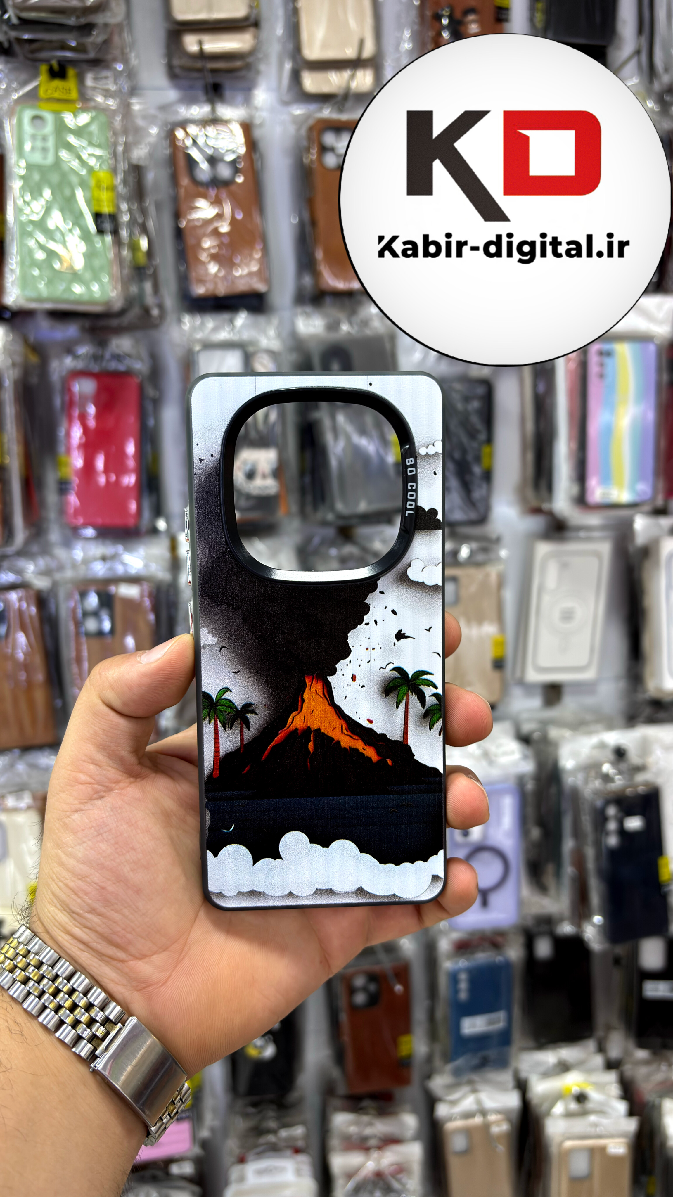 قاب گوشی Redmi Note 14 Pro 4G / Note 14 Pro 5G / Note 14 Pro Plus/ POCO X7 شیائومی So CooL سوکول اورجینال فانتزی دور مات دکمه کرومی طرح کوه اتشفشان