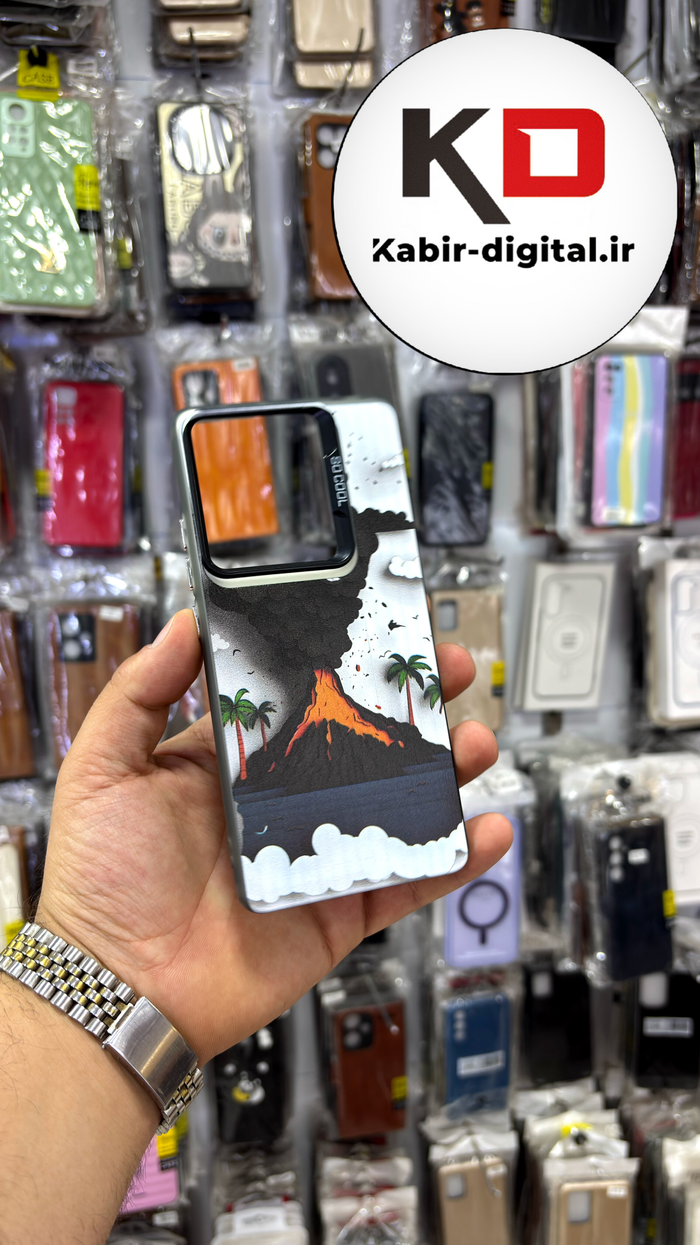 قاب گوشی Note 13 pro 4g  / POCO M6 Pro / Note 14s شیائومی So CooL سوکول اورجینال فانتزی دور مات دکمه کرومی طرح کوه