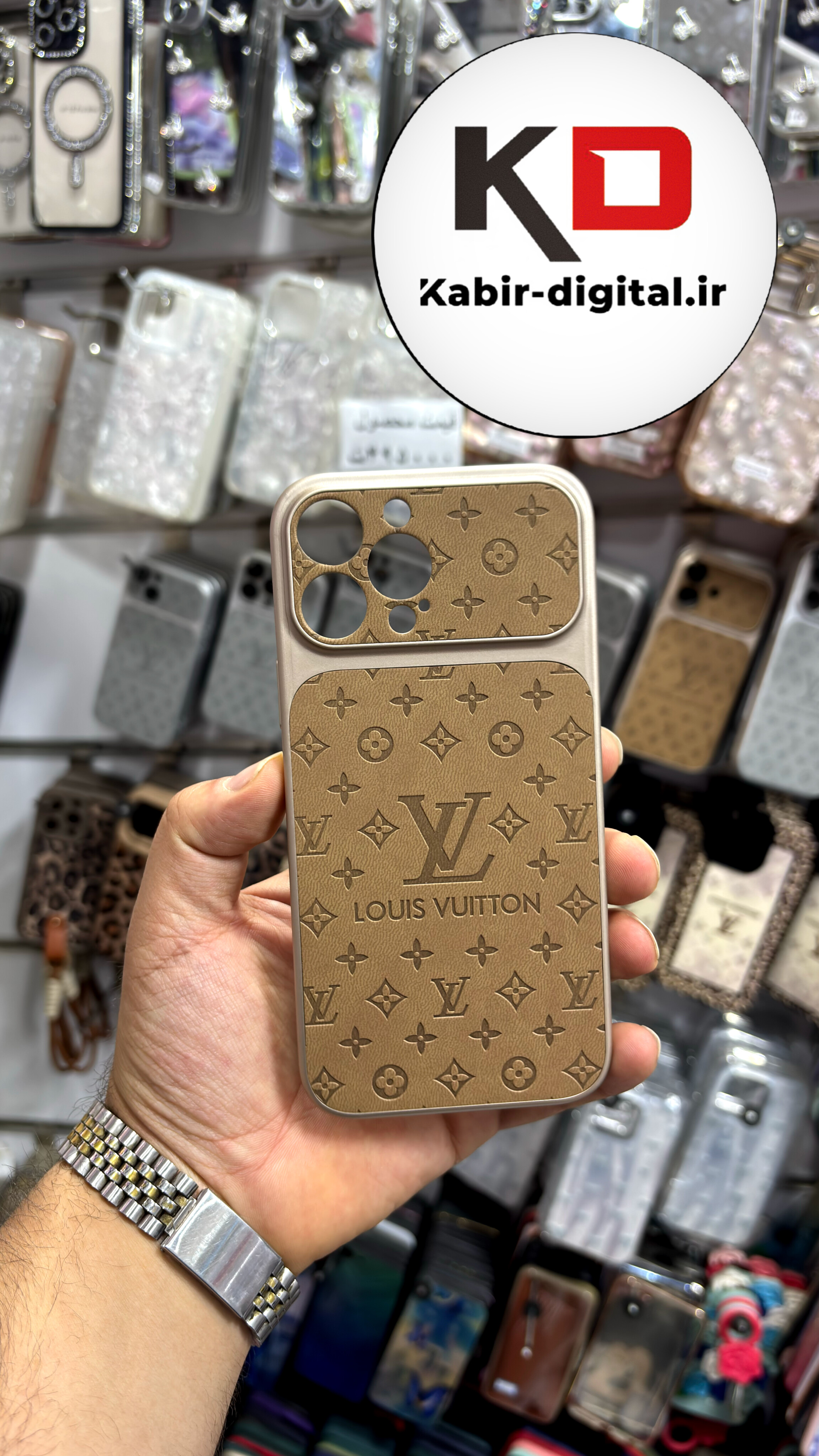 قاب گوشی iPhone 13 pro max  آیفون لویی ویتون سیلیکونی اورجینال