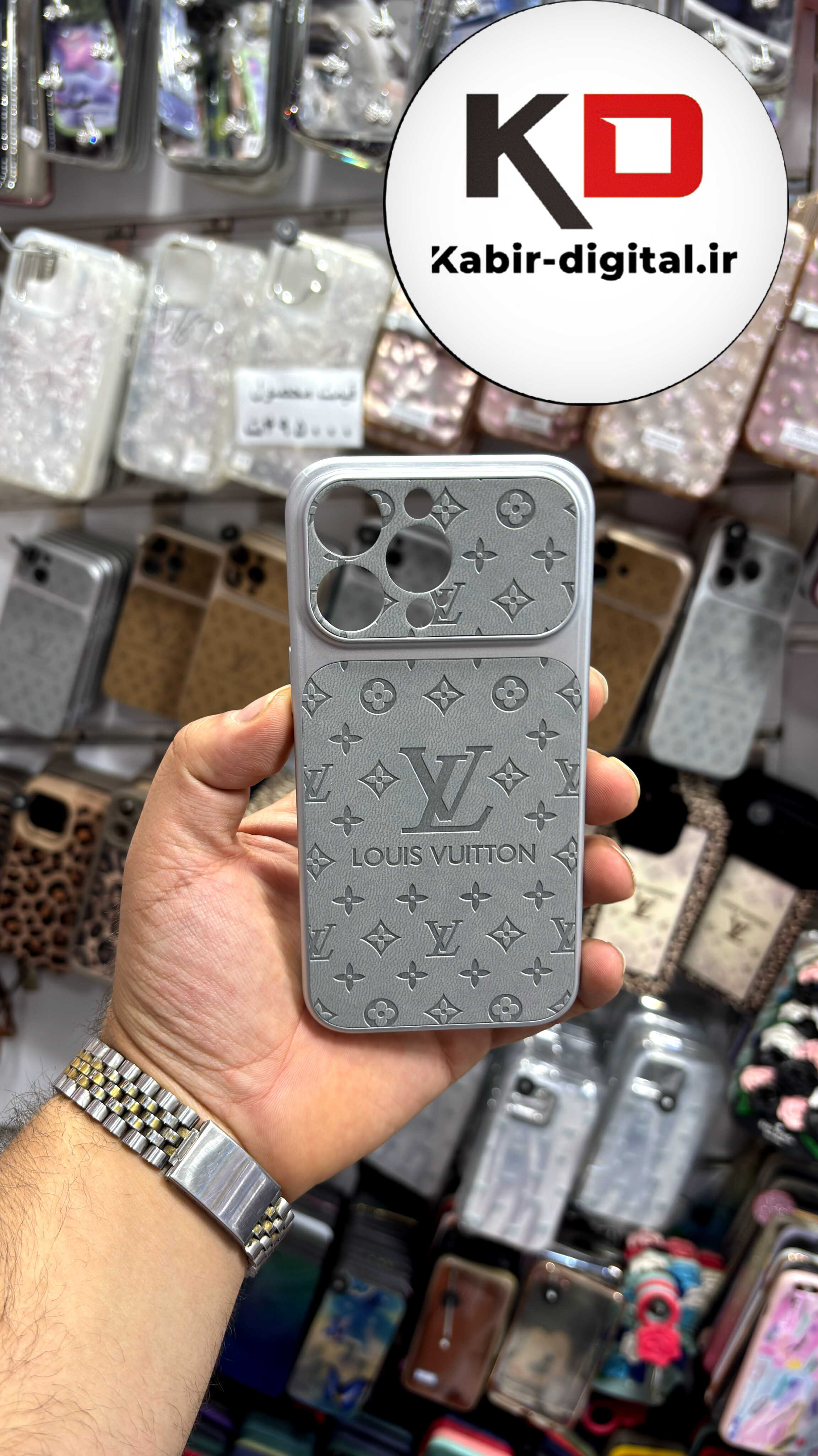 قاب گوشی iPhone 13 pro  آیفون لویی ویتون سیلیکونی اورجینال