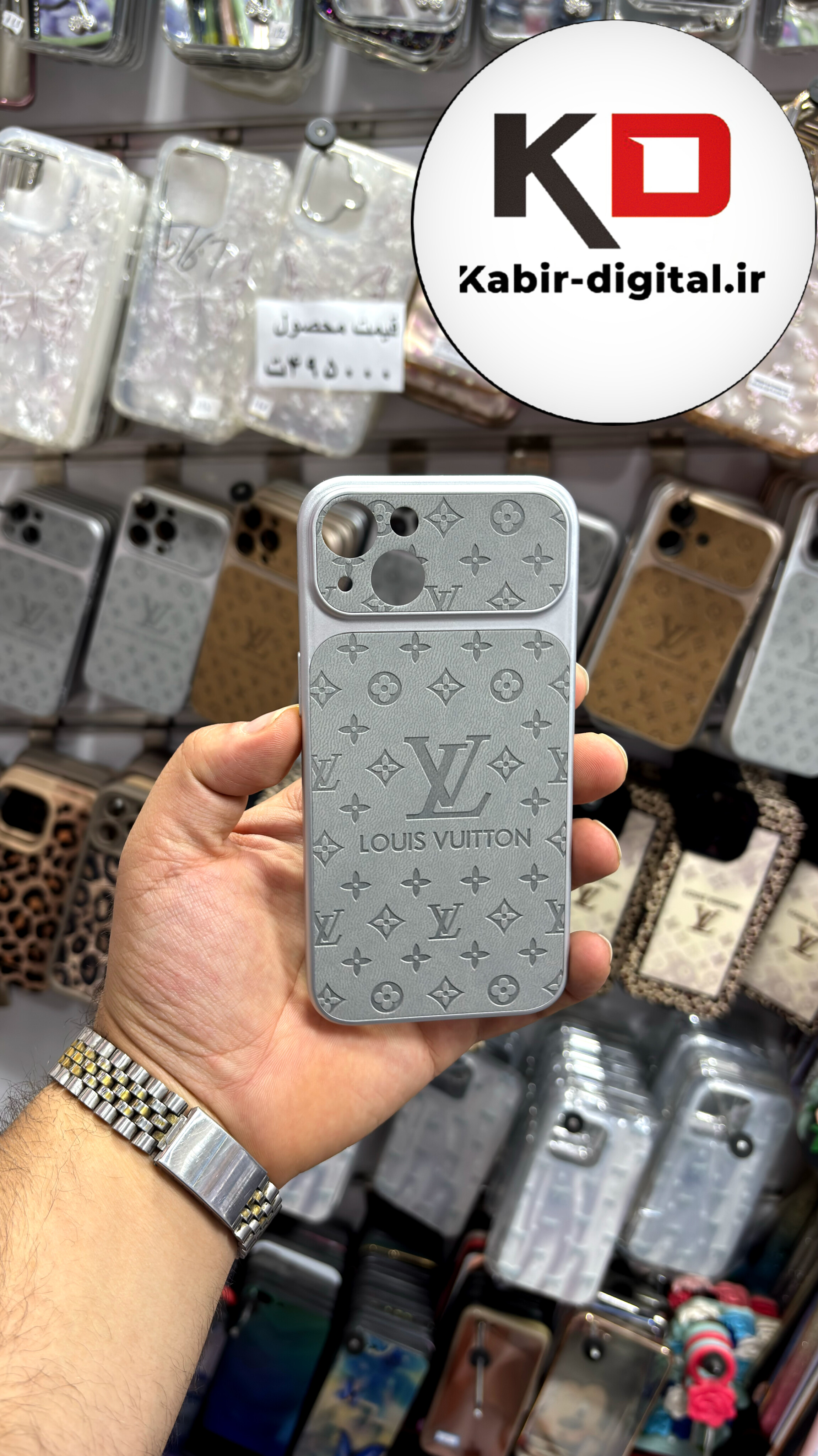 قاب گوشی iPhone 13/14/15 آیفون لویی ویتون سیلیکونی اورجینال