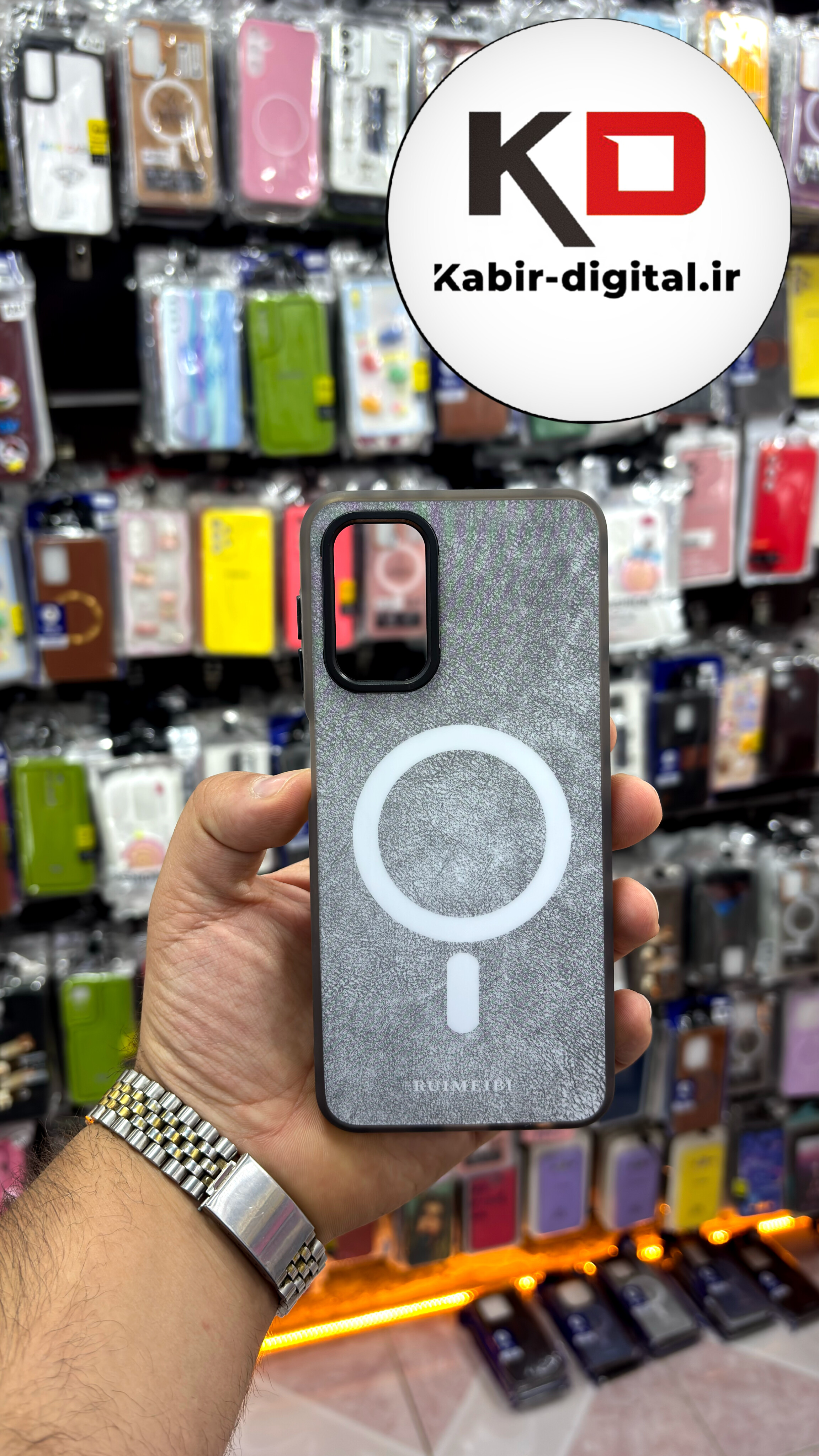 قاب گوشی Galaxy A13 سامسونگ مخمل سیلیکونی طرح مگ سیف Magsafe اسپرت