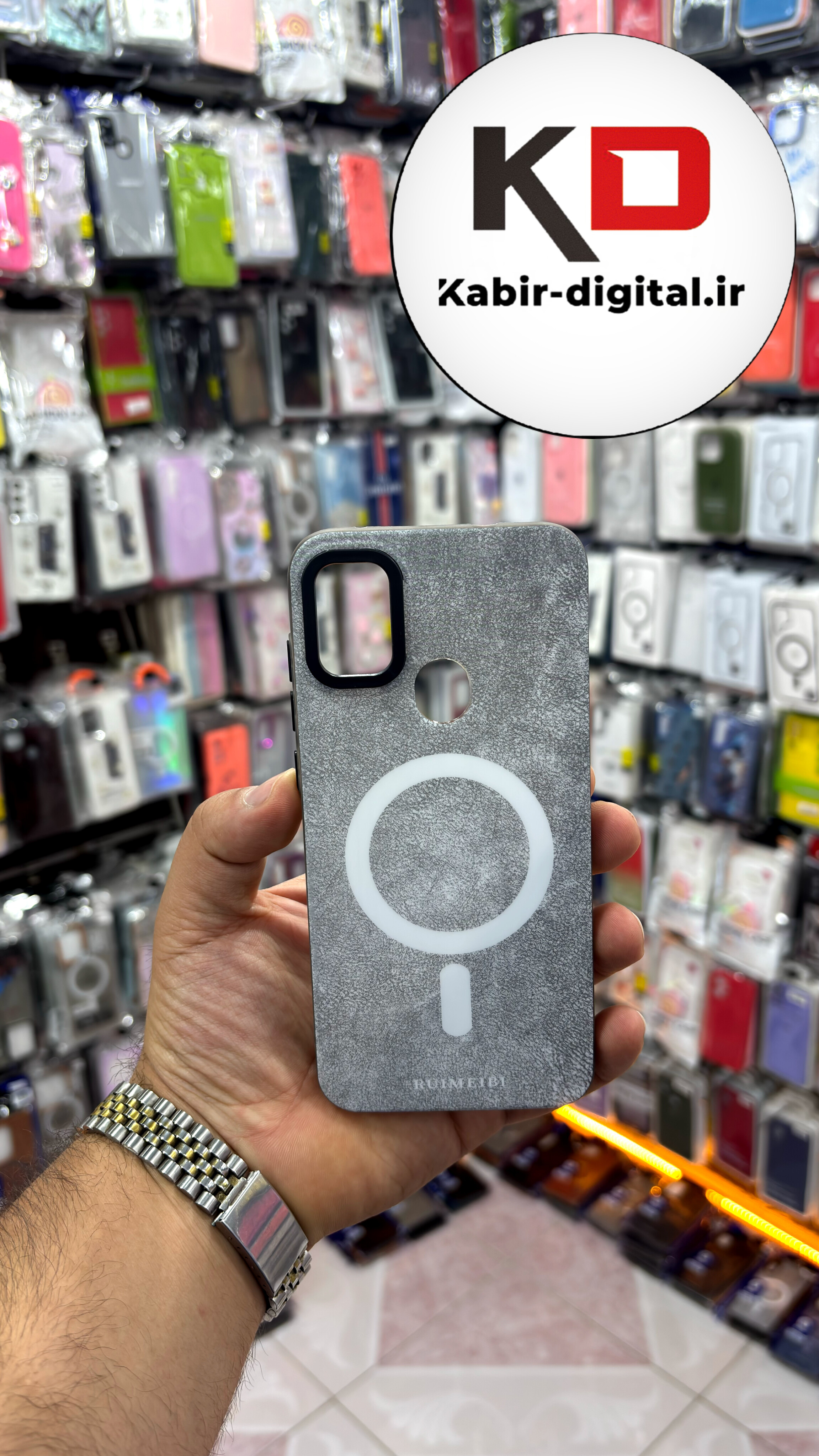 قاب گوشی Galaxy A11 سامسونگ مخمل سیلیکونی طرح مگ سیف Magsafe اسپرت