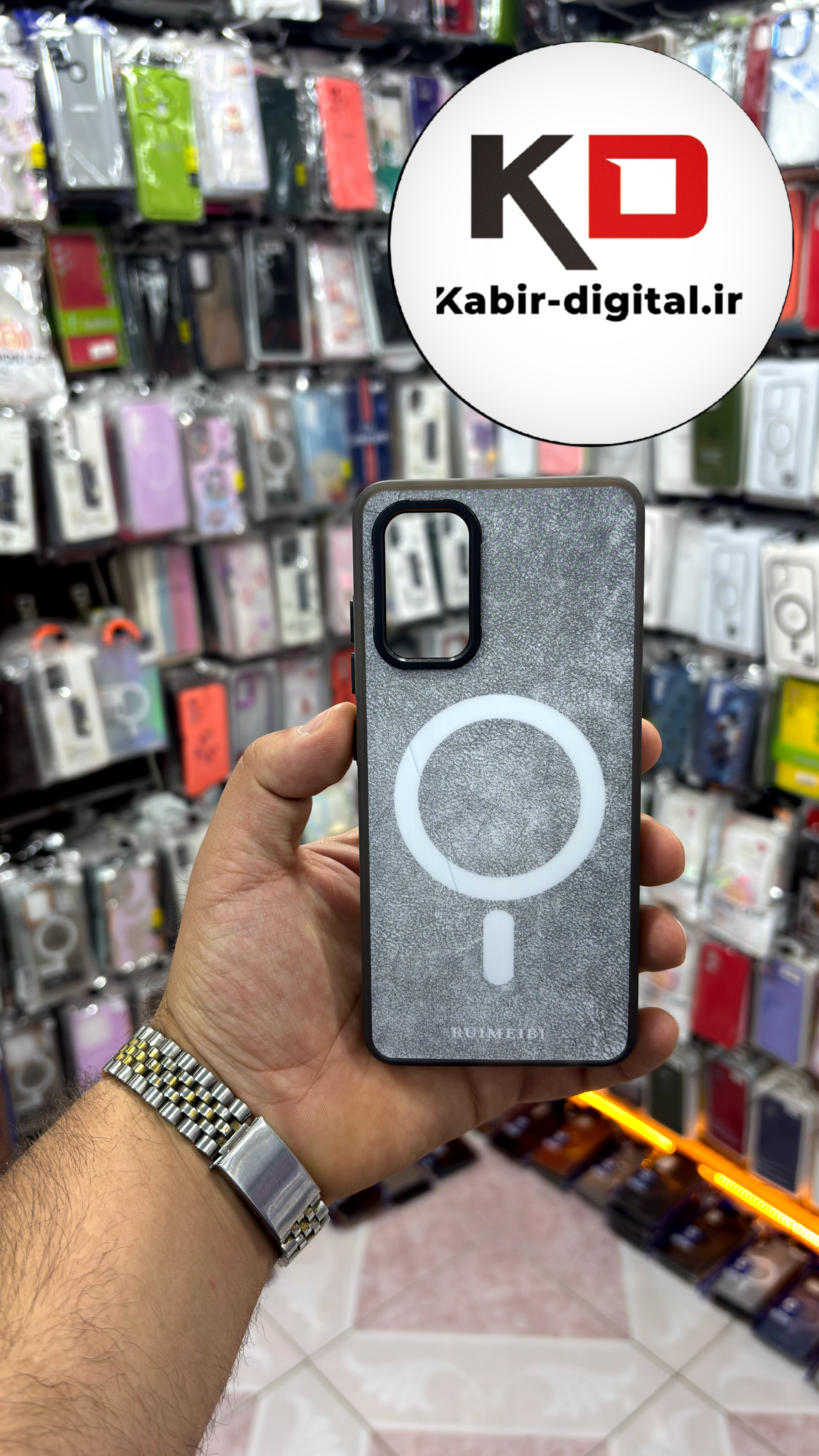 قاب گوشی Galaxy A32 سامسونگ مخمل سیلیکونی طرح مگ سیف Magsafe اسپرت