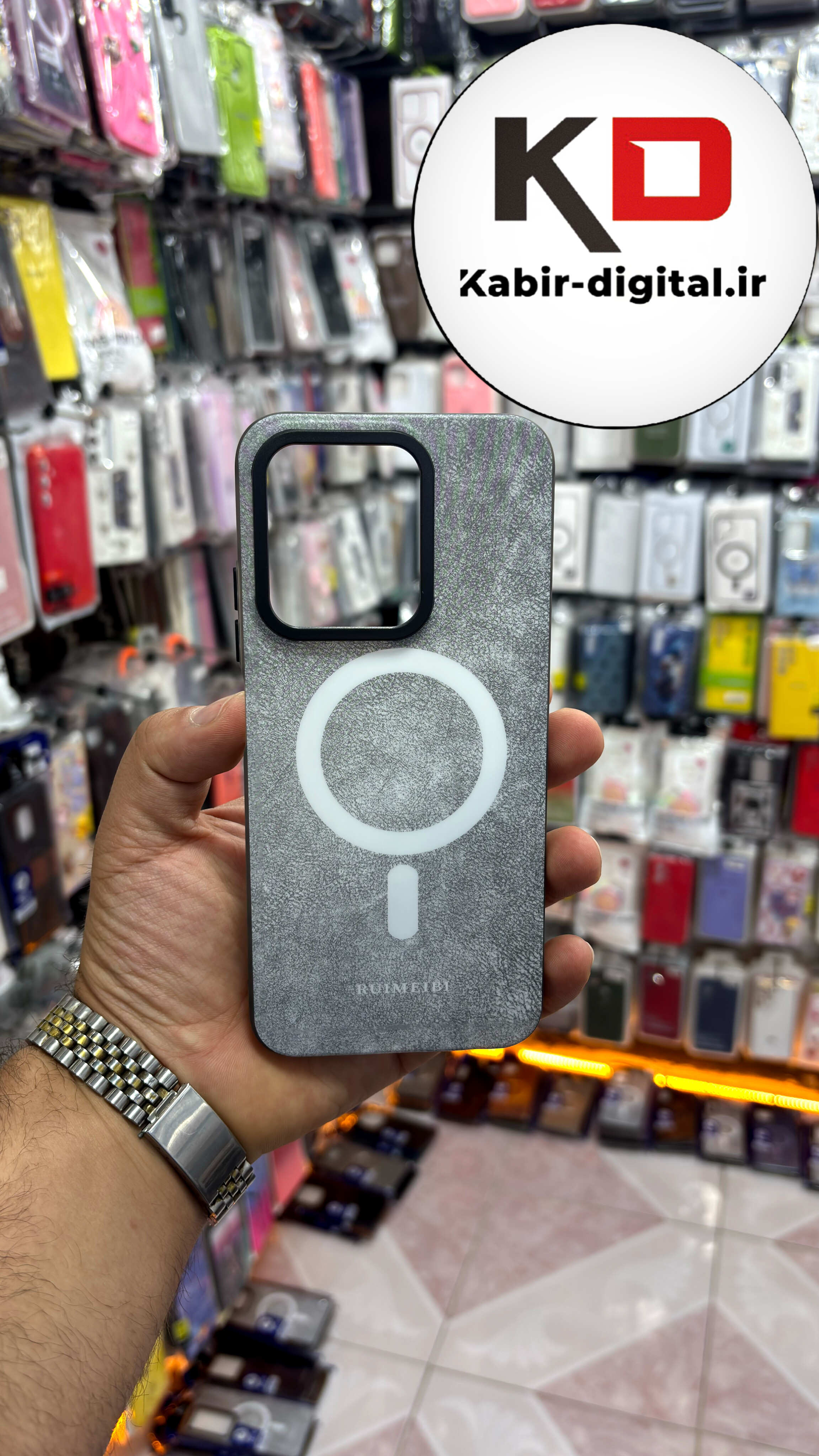 قاب  گوشی Redmi 15C / POCO C85 شیائومی مخمل سیلیکونی طرح مگ سیف Magsafe اسپرت