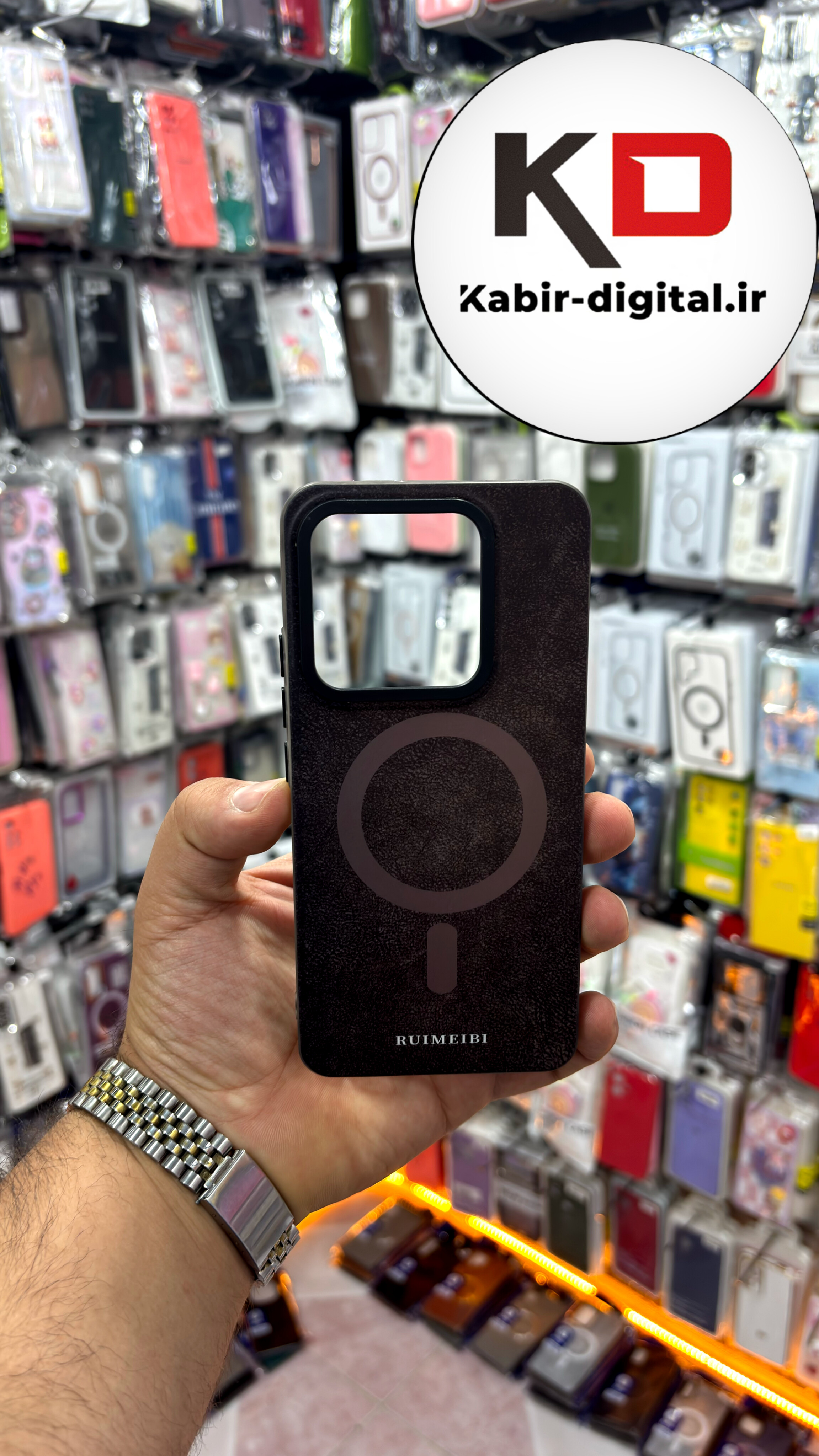 قاب گوشی Redmi Note 14 4G شیائومی مخمل سیلیکونی طرح مگ سیف Magsafe اسپرت