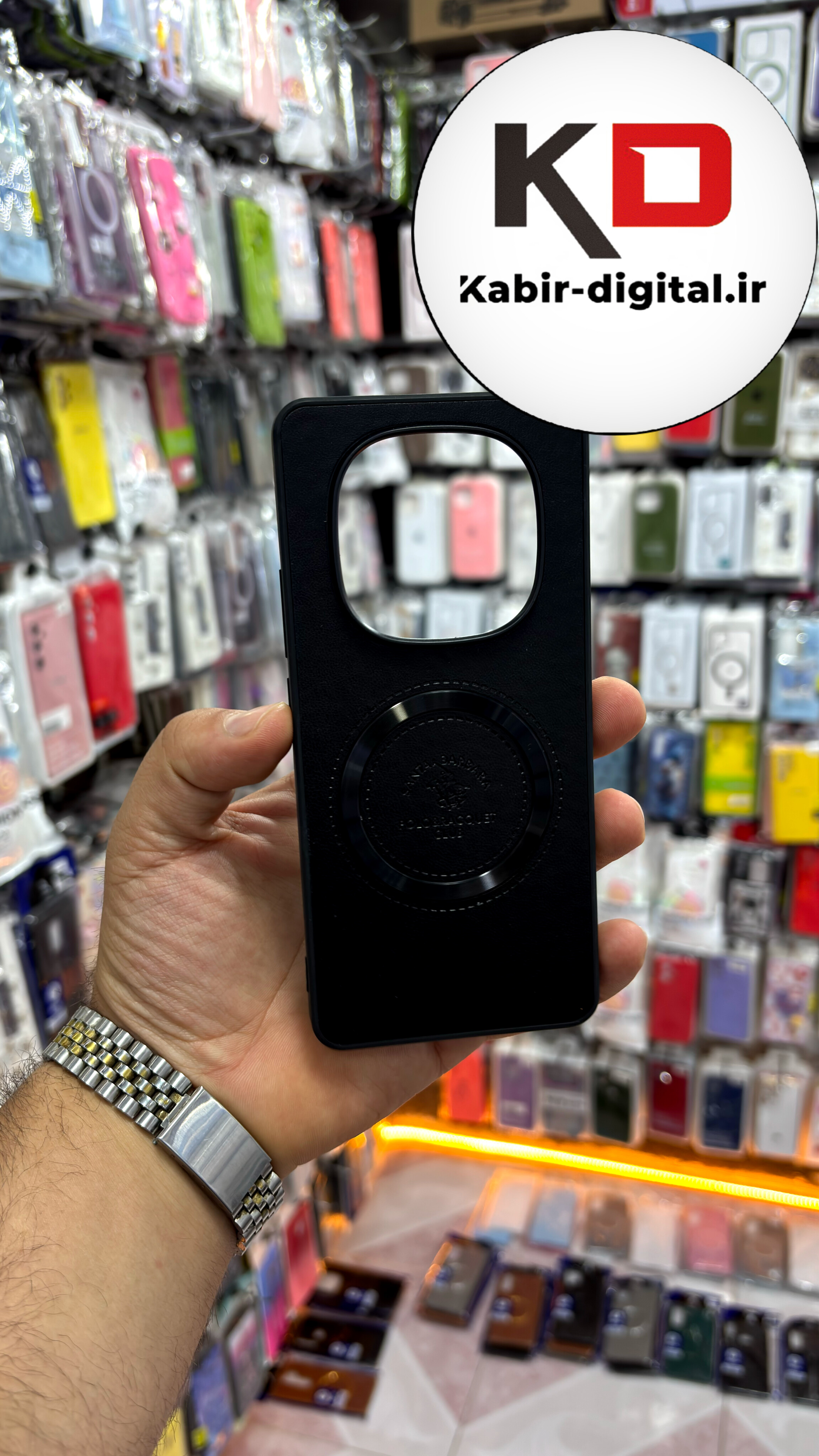 قاب  گوشی Redmi Note 14 Pro 4G /Note 14 Pro 5G / Note 14 Pro Plus/ POCO X7 شیائومی طرح پولو POLO چرم مگ سیف Magsafe اسپرت لنز کرومی