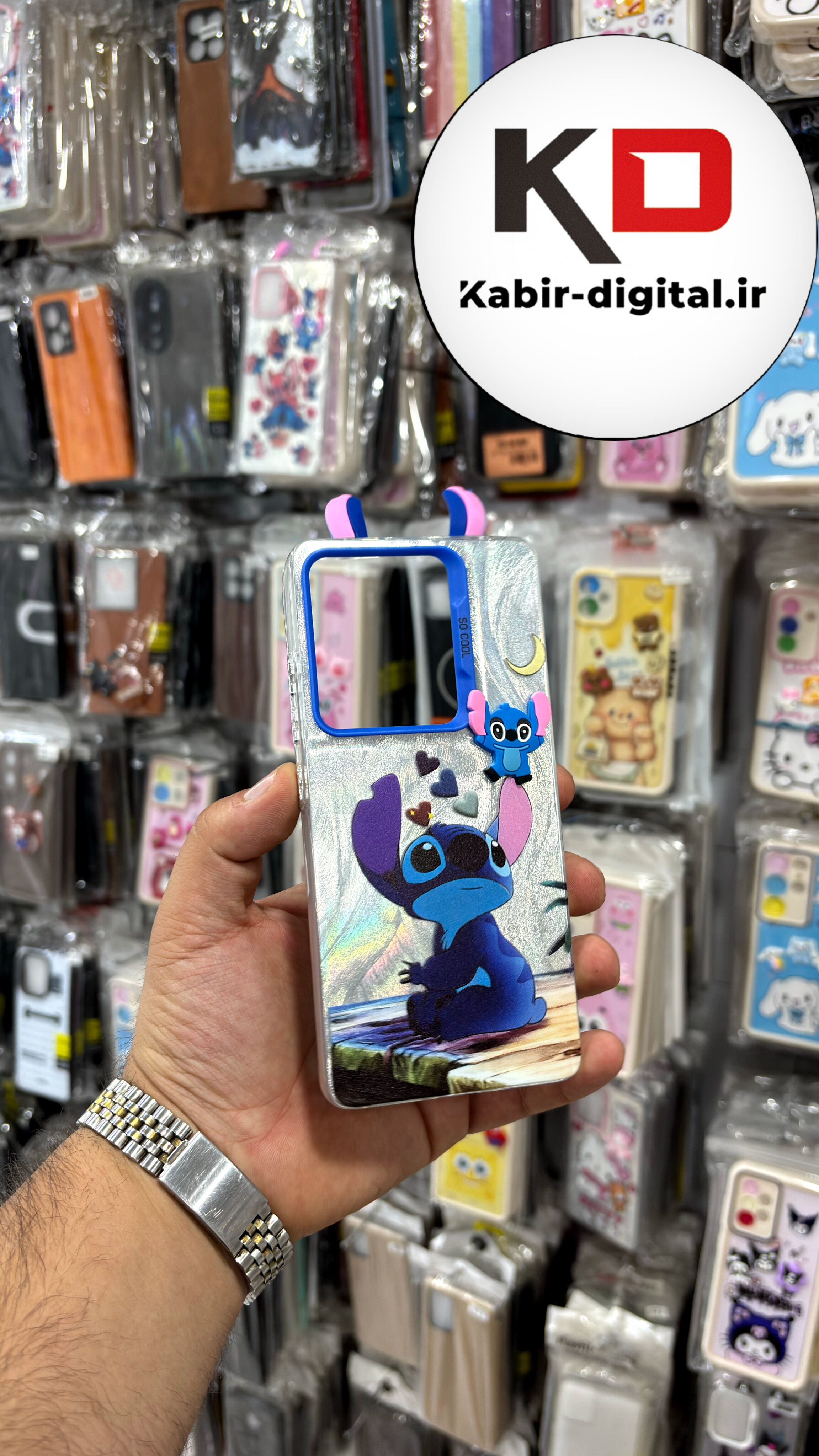 قاب گوشی RedmI Note 13 pro 4G /poco m6 pro 4G / poco F5 / Note 13 5G شیائومی So Cool عروسکی گوشدار برجسته استیج نقره ای