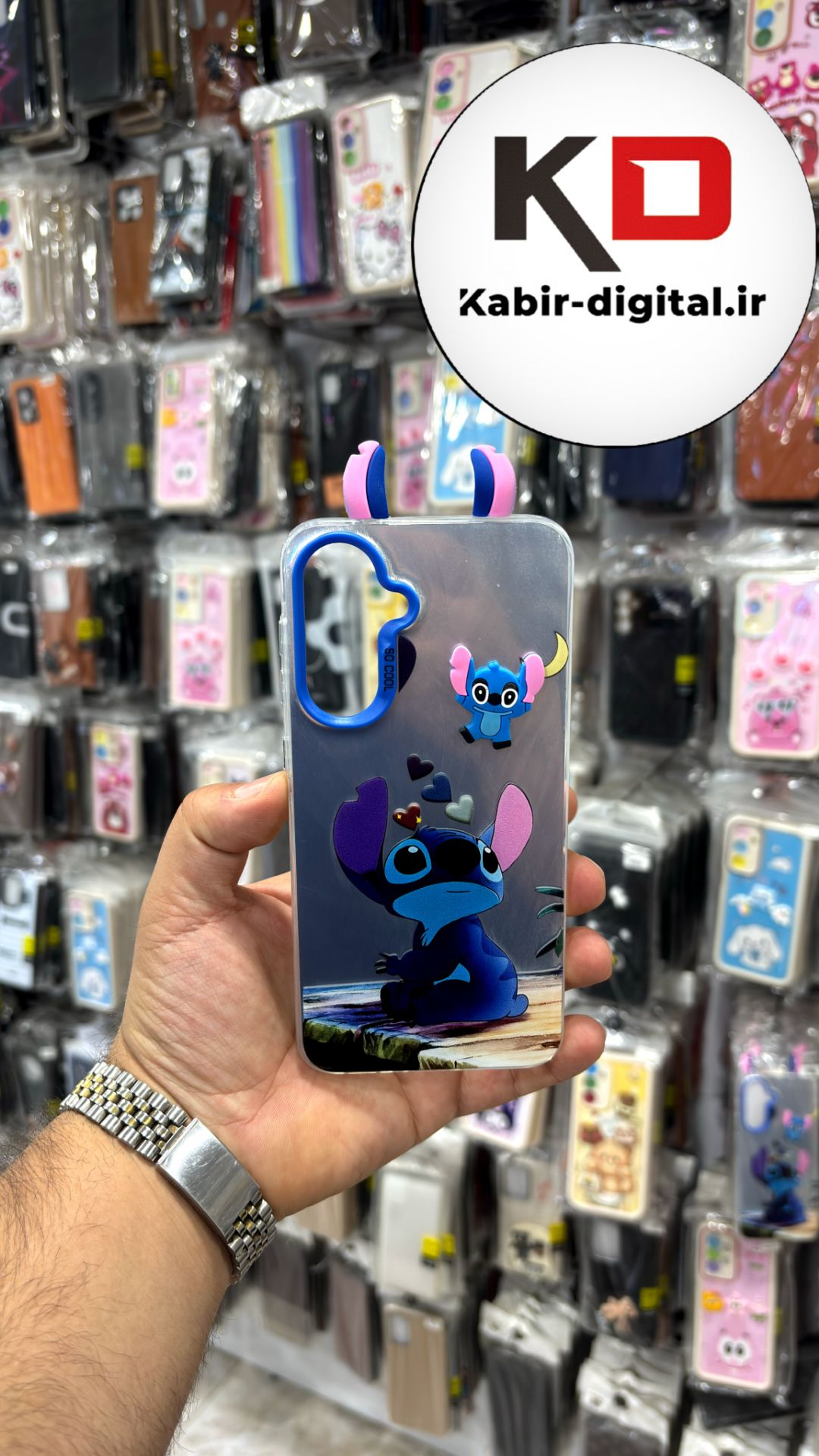 قاب گوشی Galaxy A56 / A36 سامسونگ So Cool عروسکی گوشدار برجسته استیج نقره ای