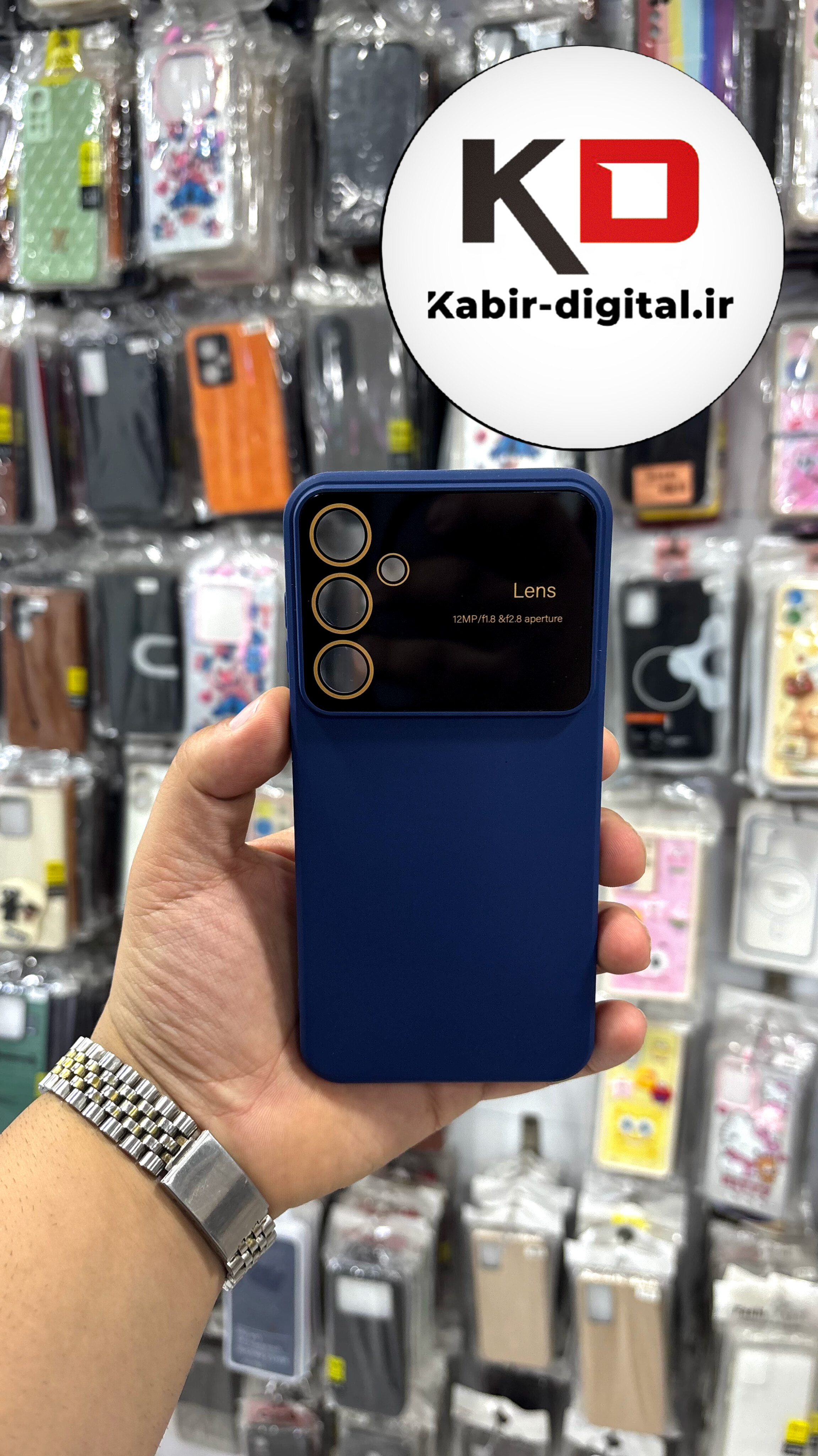 قاب گوشی Galaxy S23 FE سامسونگ سیلیکونی Camera Lens زیر بسته محافظ لنز دار سرمه ای