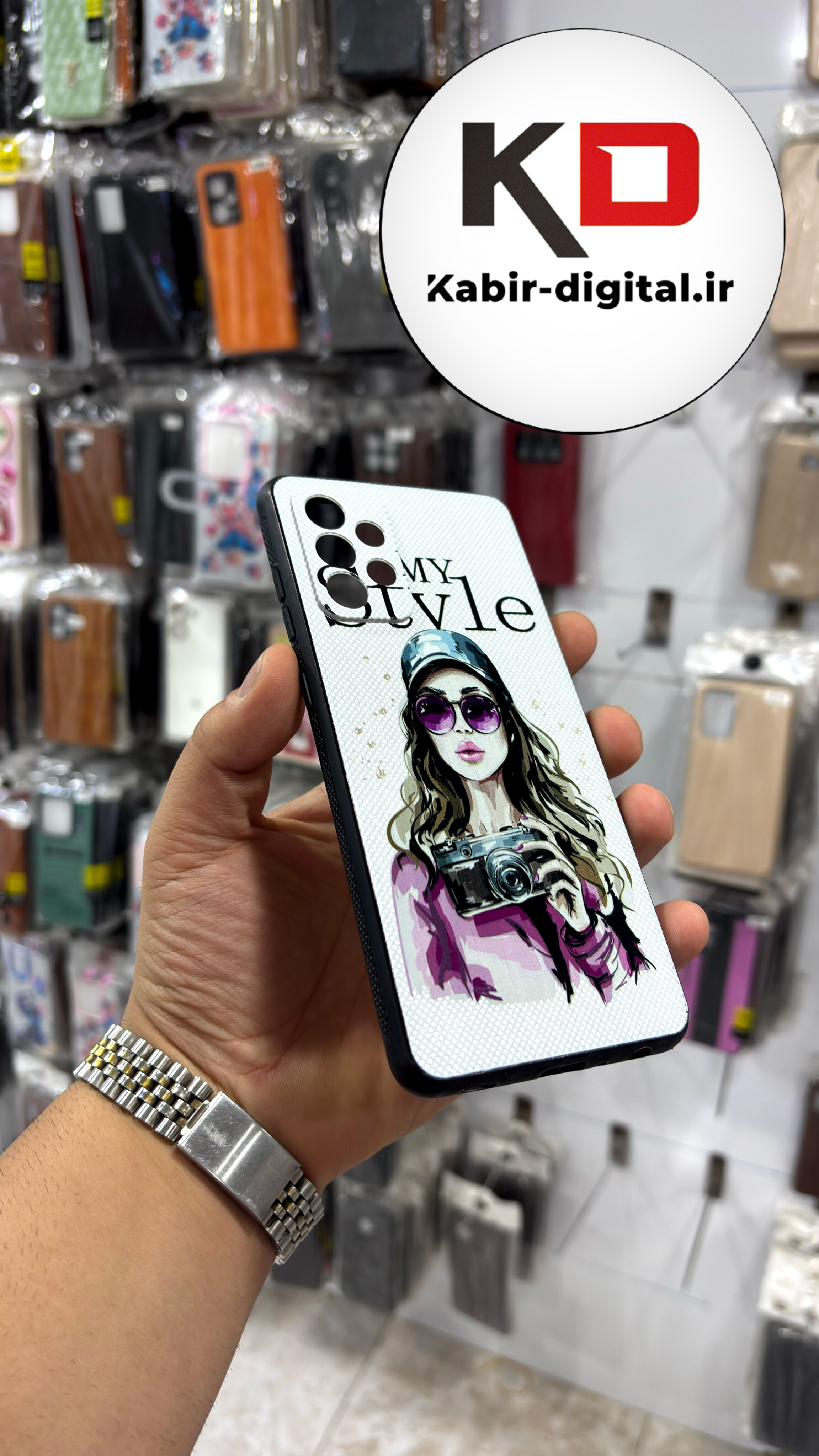قاب گوشی Galaxy A72 سامسونگ فانتزی برجسته سوزنی  محافظ لنز دار طرح دخترونه