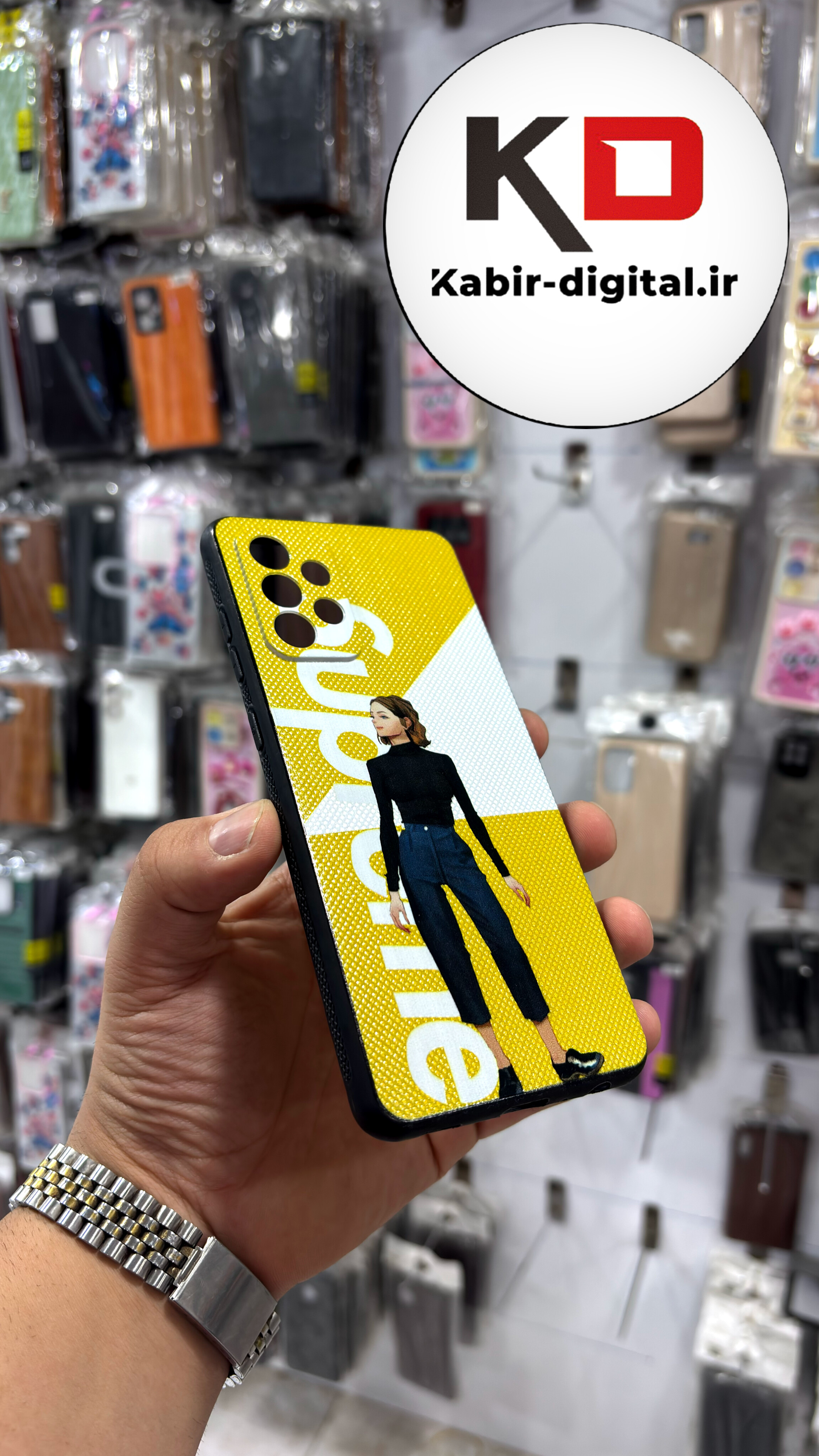قاب گوشی Galaxy A72 سامسونگ فانتزی برجسته سوزنی  محافظ لنز دار طرح دخترونه