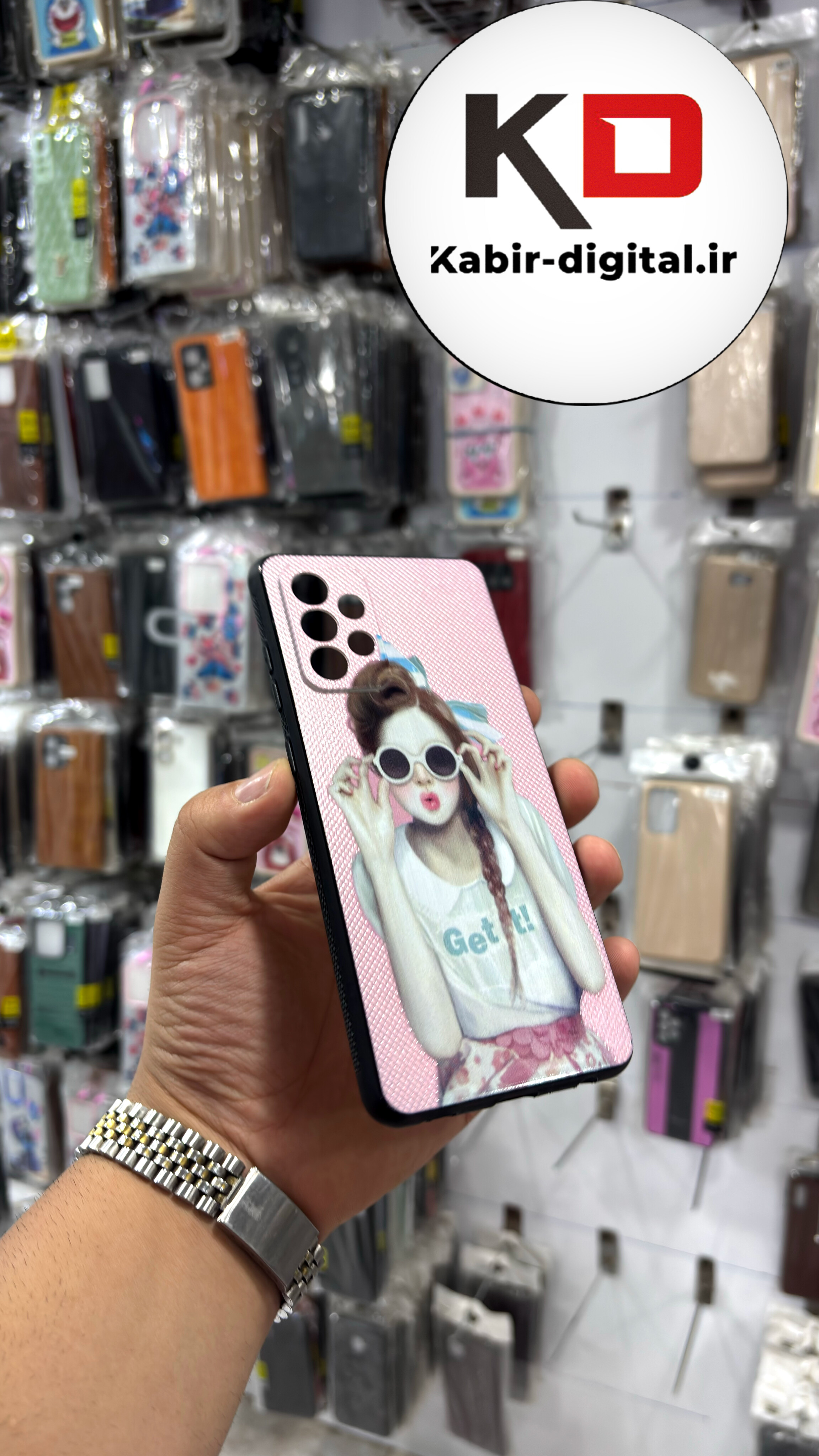 قاب گوشی Galaxy A72 سامسونگ فانتزی برجسته سوزنی  محافظ لنز دار طرح دخترونه