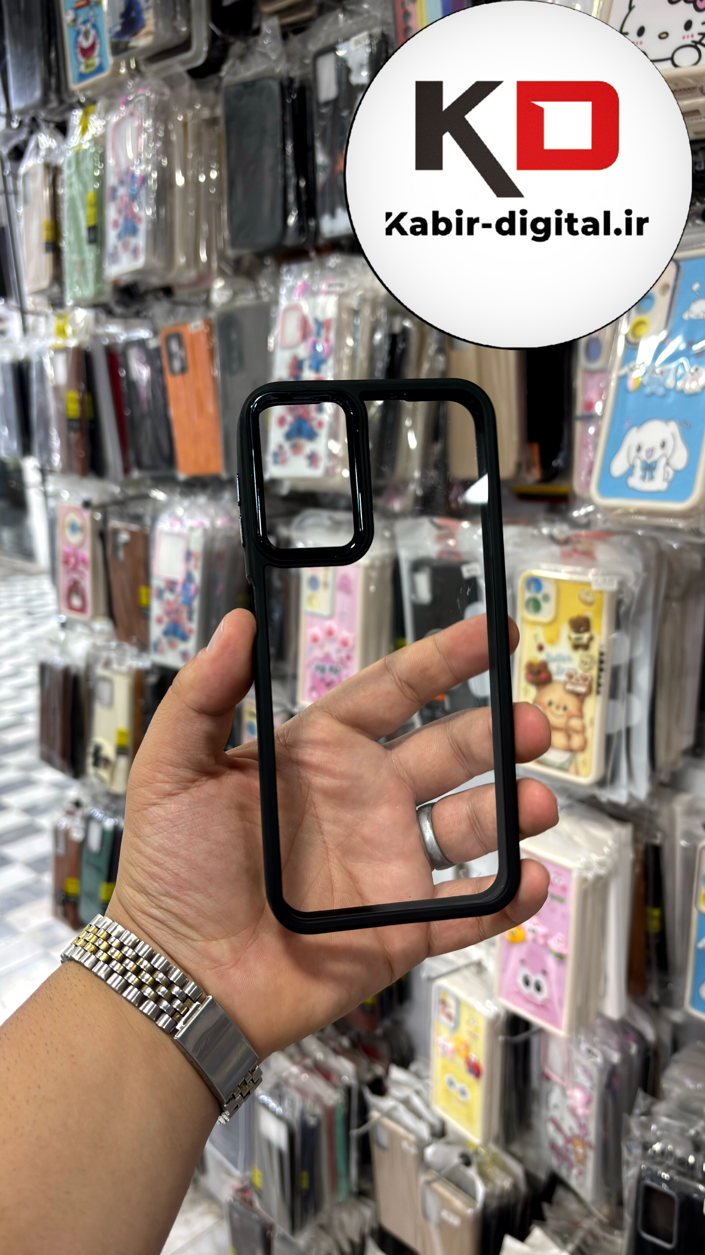قاب گوشی Galaxy A14 4G / Galaxy A14 5Gسامسونگ New Skin اورجینال متال دور سیلیکونی شفاف مشکی
