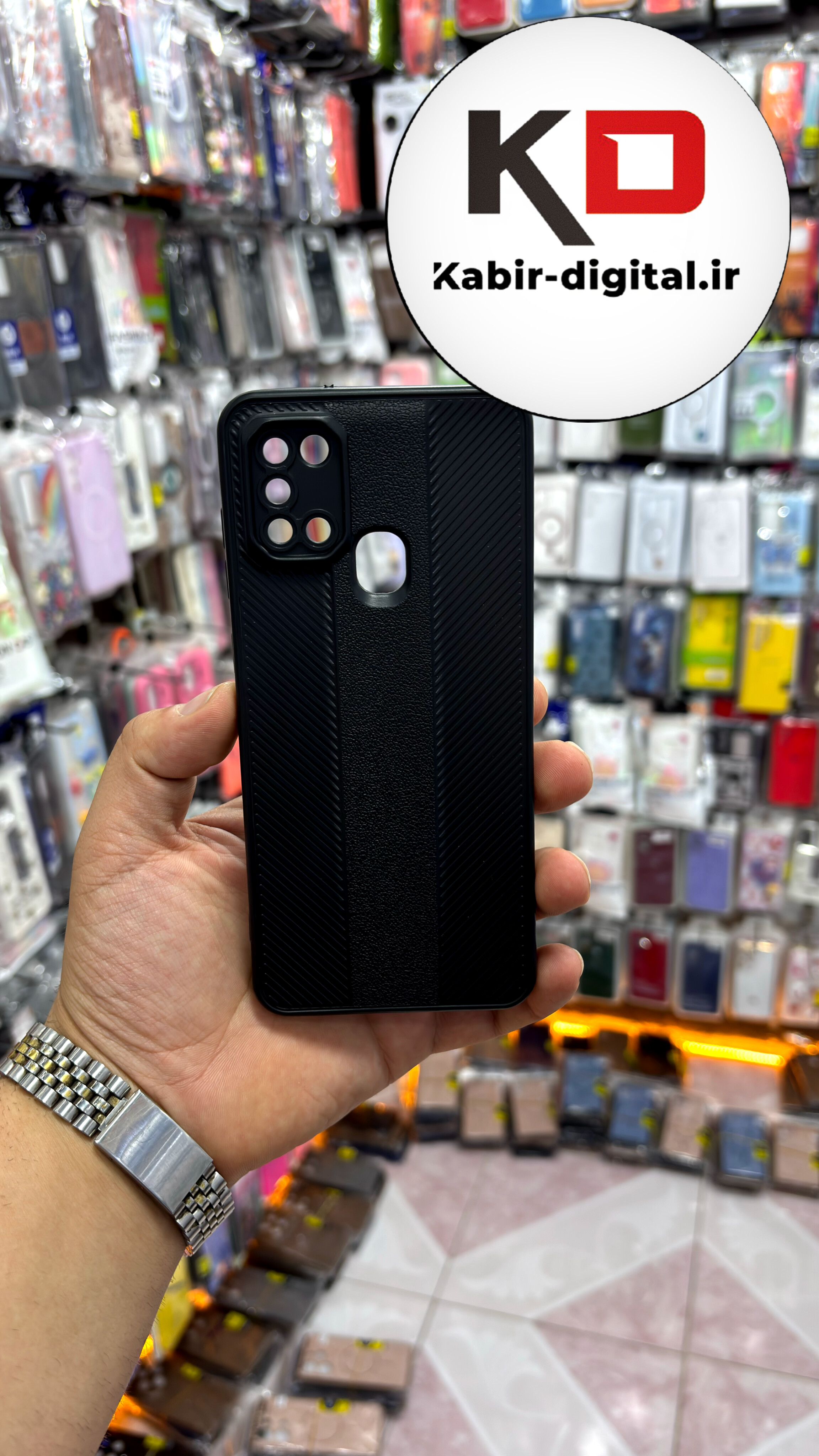 قاب گوشی A21S  سامسونگ Carbon Case سیلیکونی ایربگ دار ضد ضربه طرح کربن محافظ لنز دار مشکی
