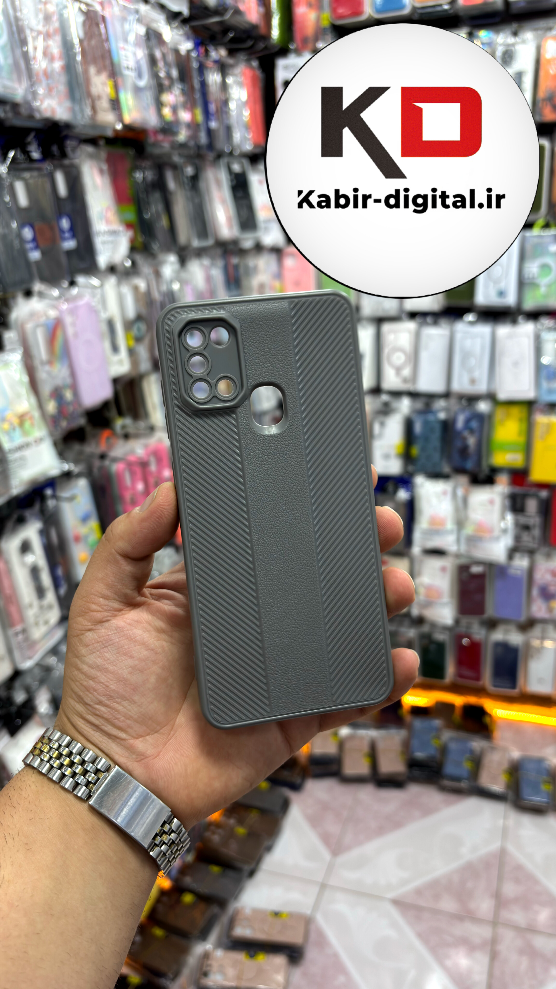 قاب گوشی A21S  سامسونگ Carbon Case سیلیکونی ایربگ دار ضد ضربه طرح کربن محافظ لنز دار طوسی