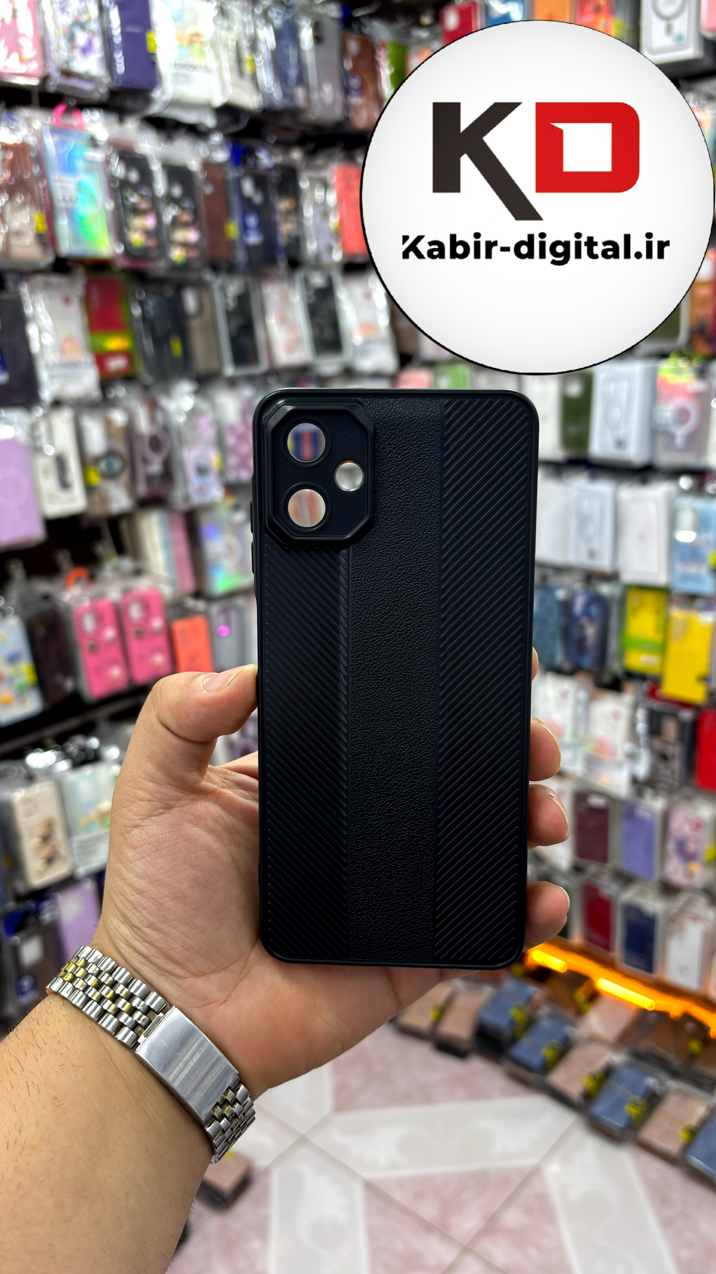 قاب گوشی A06  سامسونگ Carbon Case سیلیکونی ایربگ دار ضد ضربه طرح کربن محافظ لنز دار مشکی