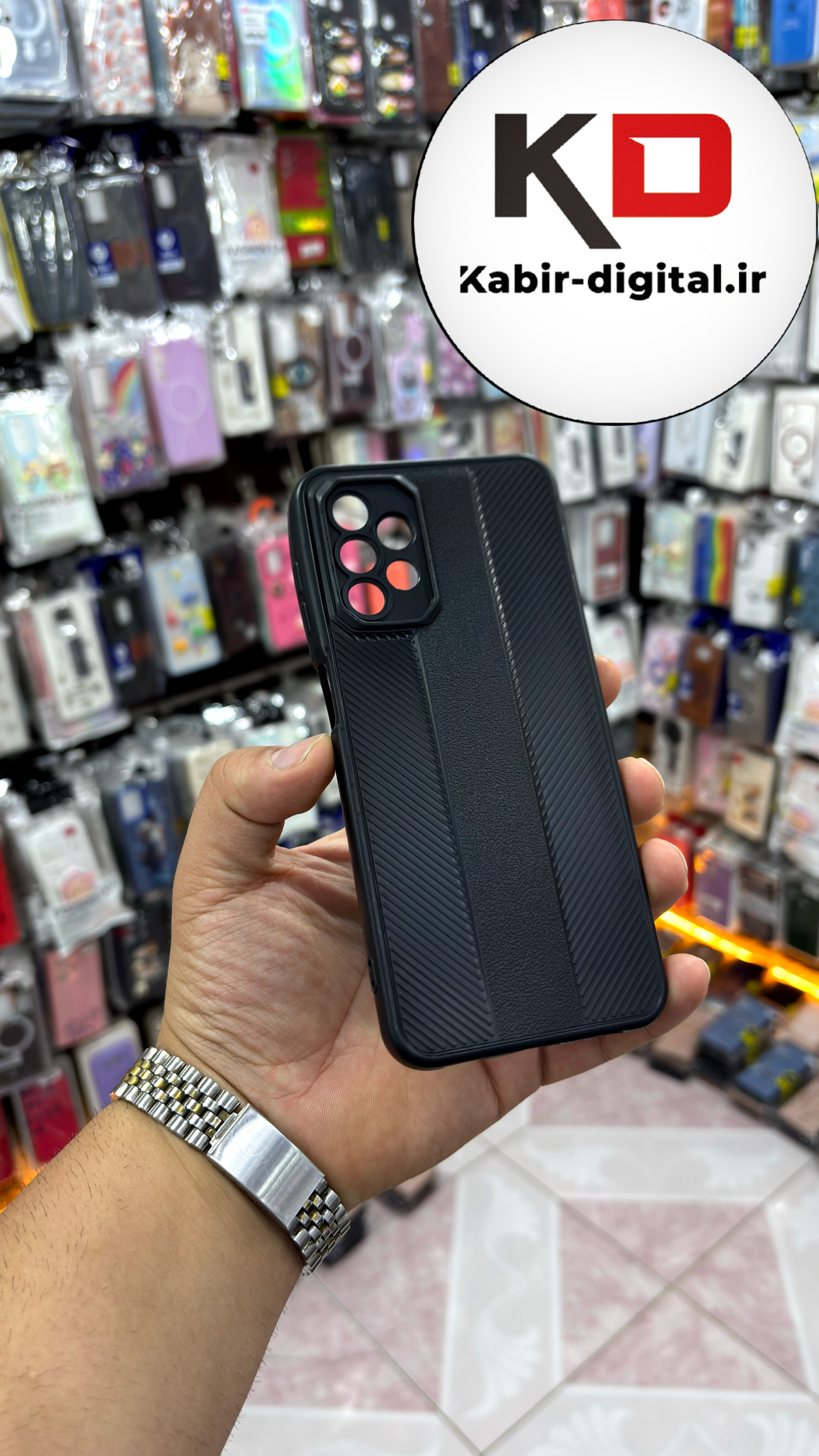 قاب گوشی A13 / A23  سامسونگ Carbon Case سیلیکونی ایربگ دار ضد ضربه طرح کربن محافظ لنز دار مشکی