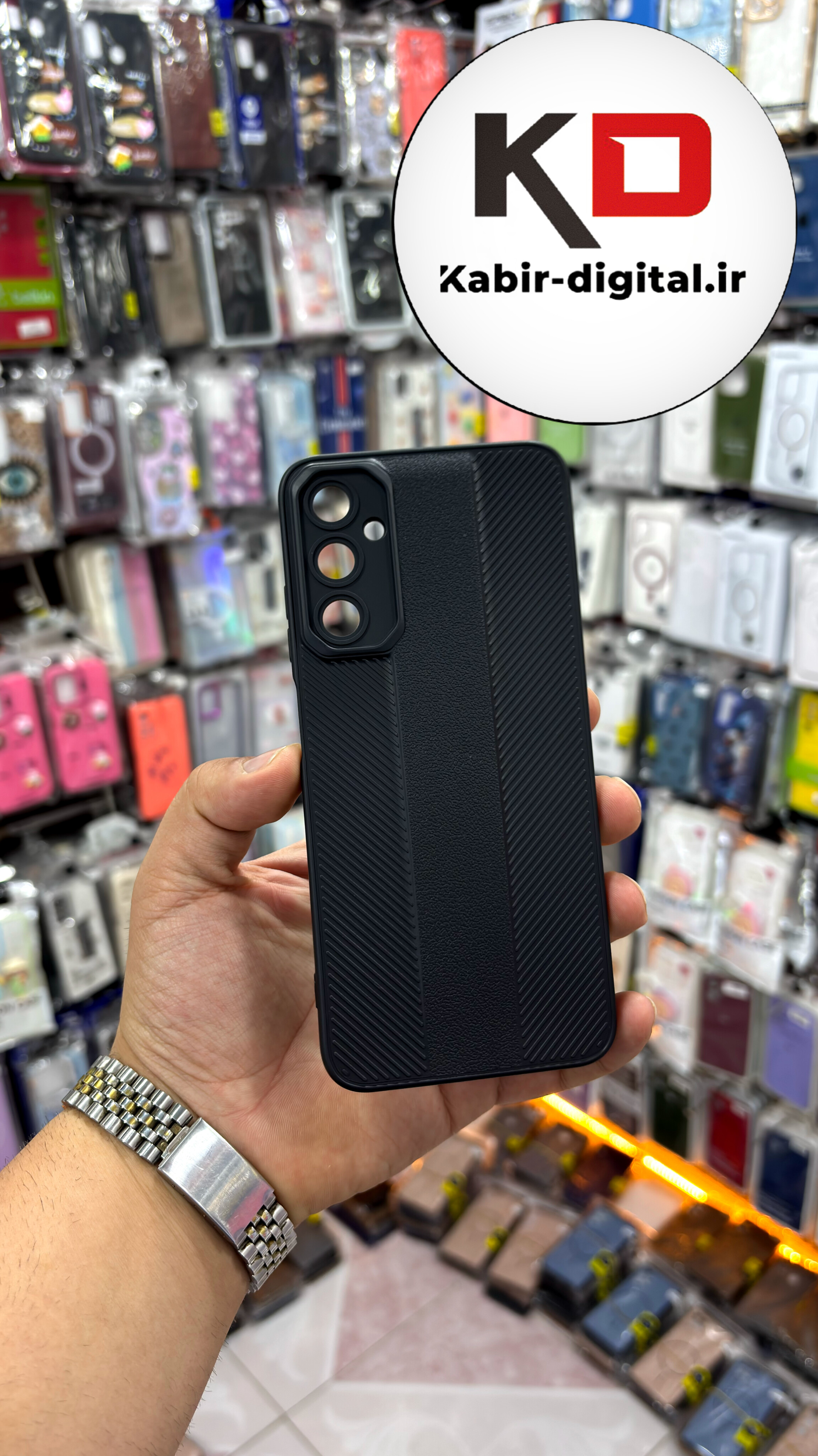 قاب گوشی A05S  سامسونگ Carbon Case سیلیکونی ایربگ دار ضد ضربه طرح کربن محافظ لنز دار مشکی