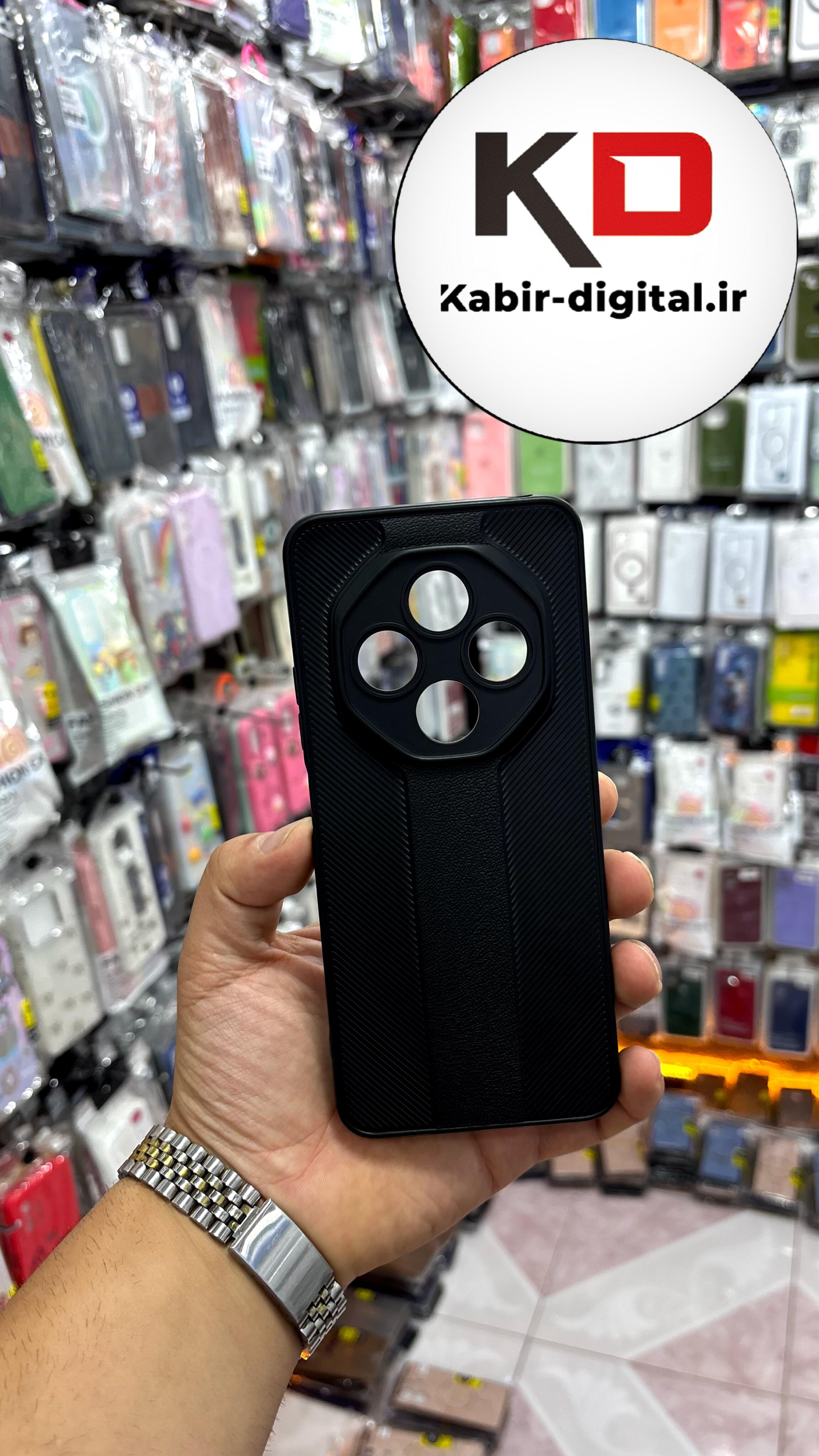 قاب گوشی Redmi A4 / POCO C75 / Redmi 14C شیائومی Carbon Case سیلیکونی ایربگ دار ضد ضربه طرح کربن محافظ لنز دار مشکی