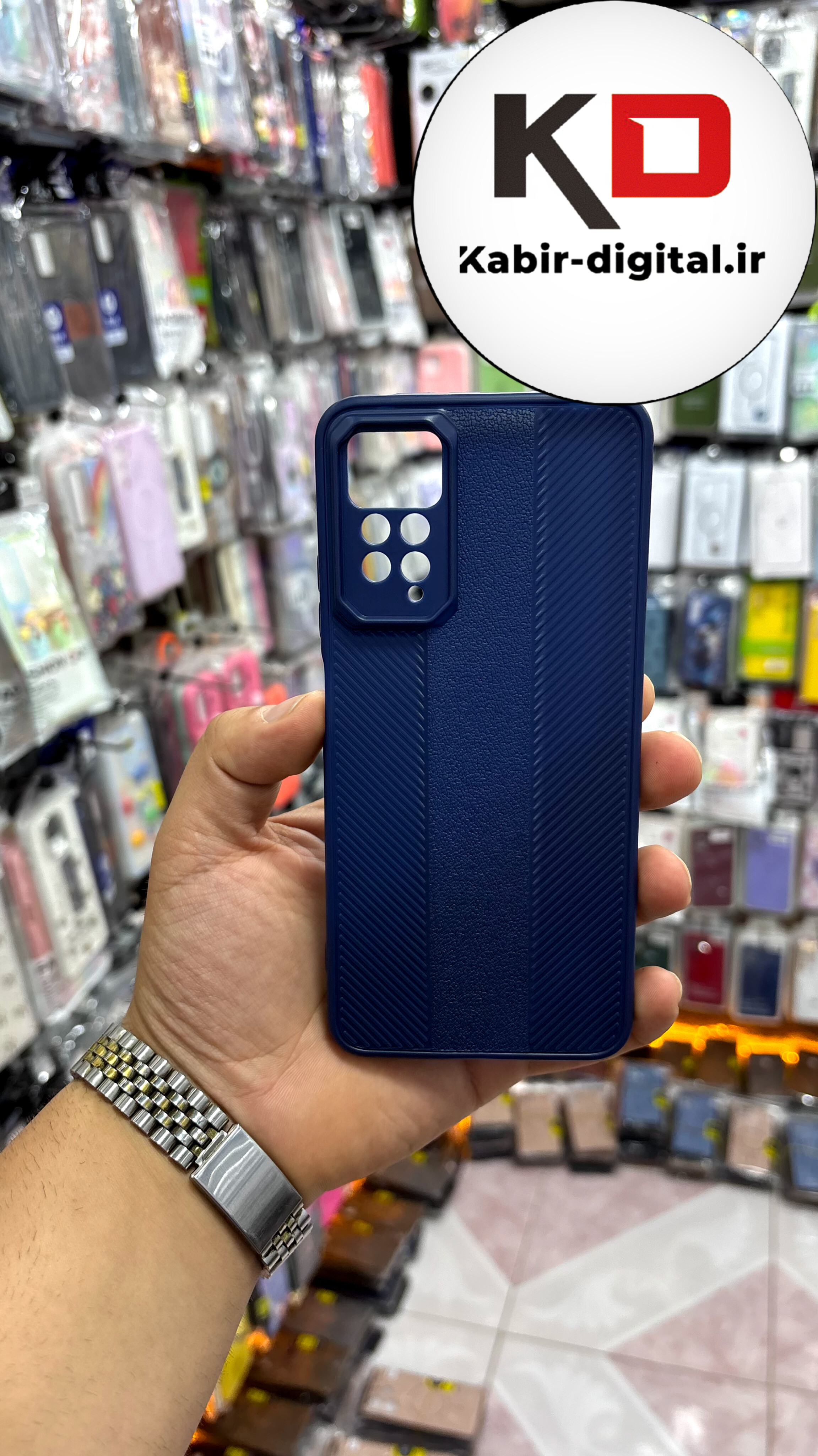قاب گوشی Redmi Note 11 Pro 4G  شیائومی Carbon Case سیلیکونی ایربگ دار ضد ضربه طرح کربن محافظ لنز دار سرمه ایی