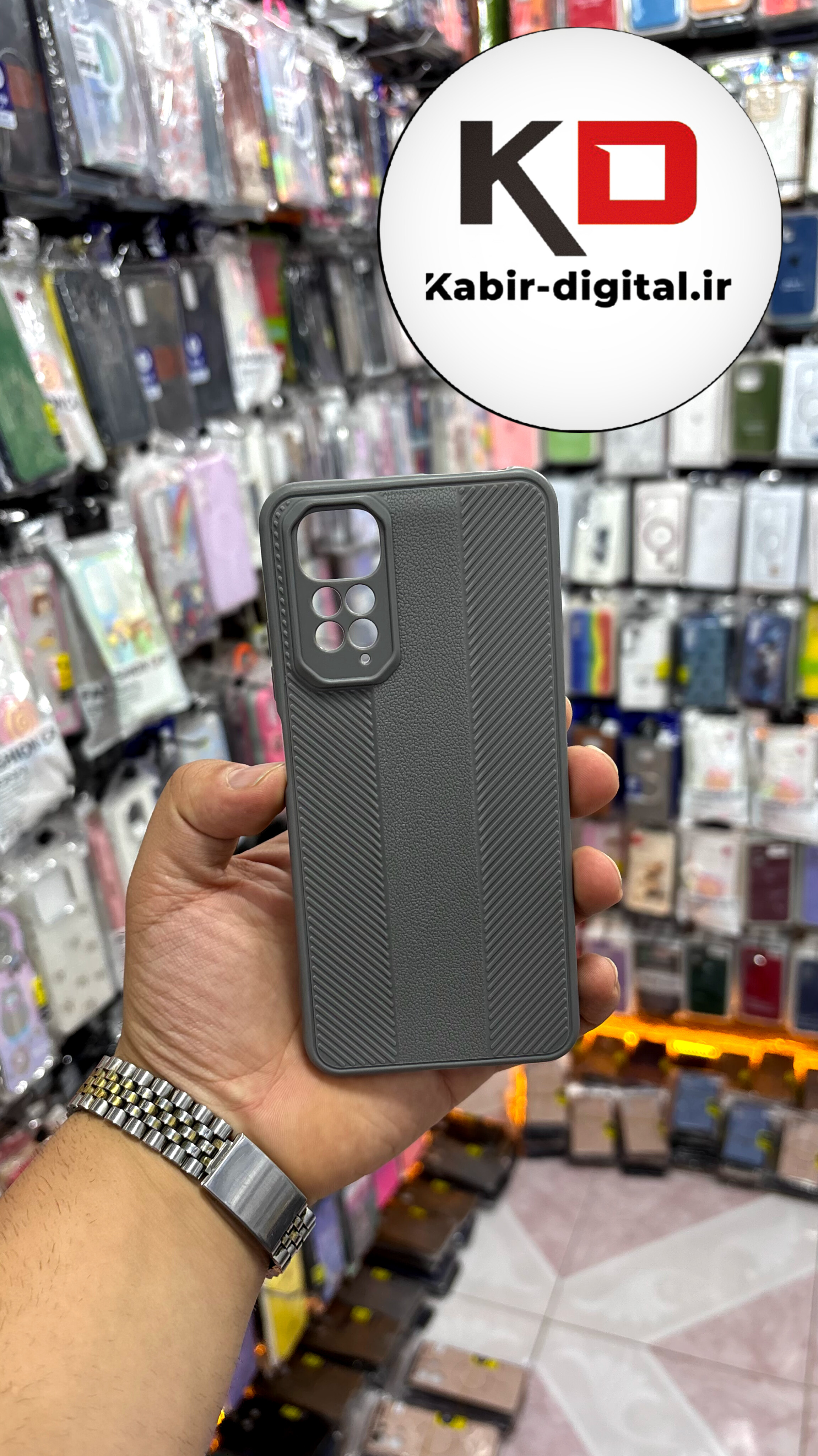 قاب گوشی Redmi Note 11 4G  شیائومی Carbon Case سیلیکونی ایربگ دار ضد ضربه طرح کربن محافظ لنز دار طوسی