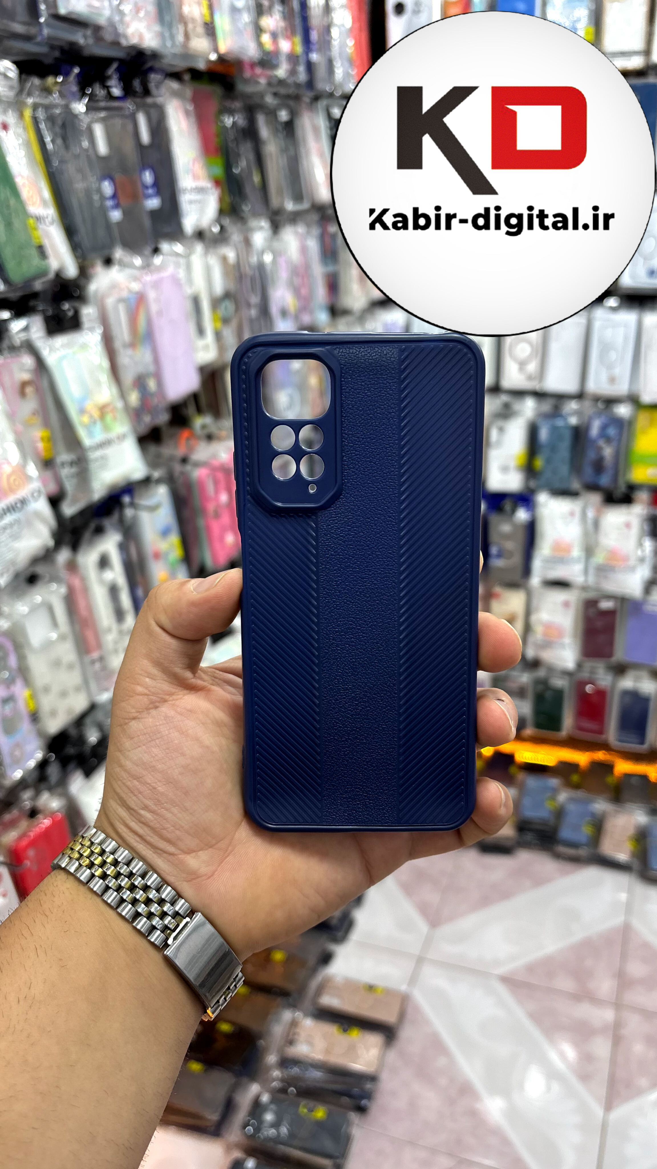 قاب گوشی Redmi Note 11 4G  شیائومی Carbon Case سیلیکونی ایربگ دار ضد ضربه طرح کربن محافظ لنز دار سرمه ایی