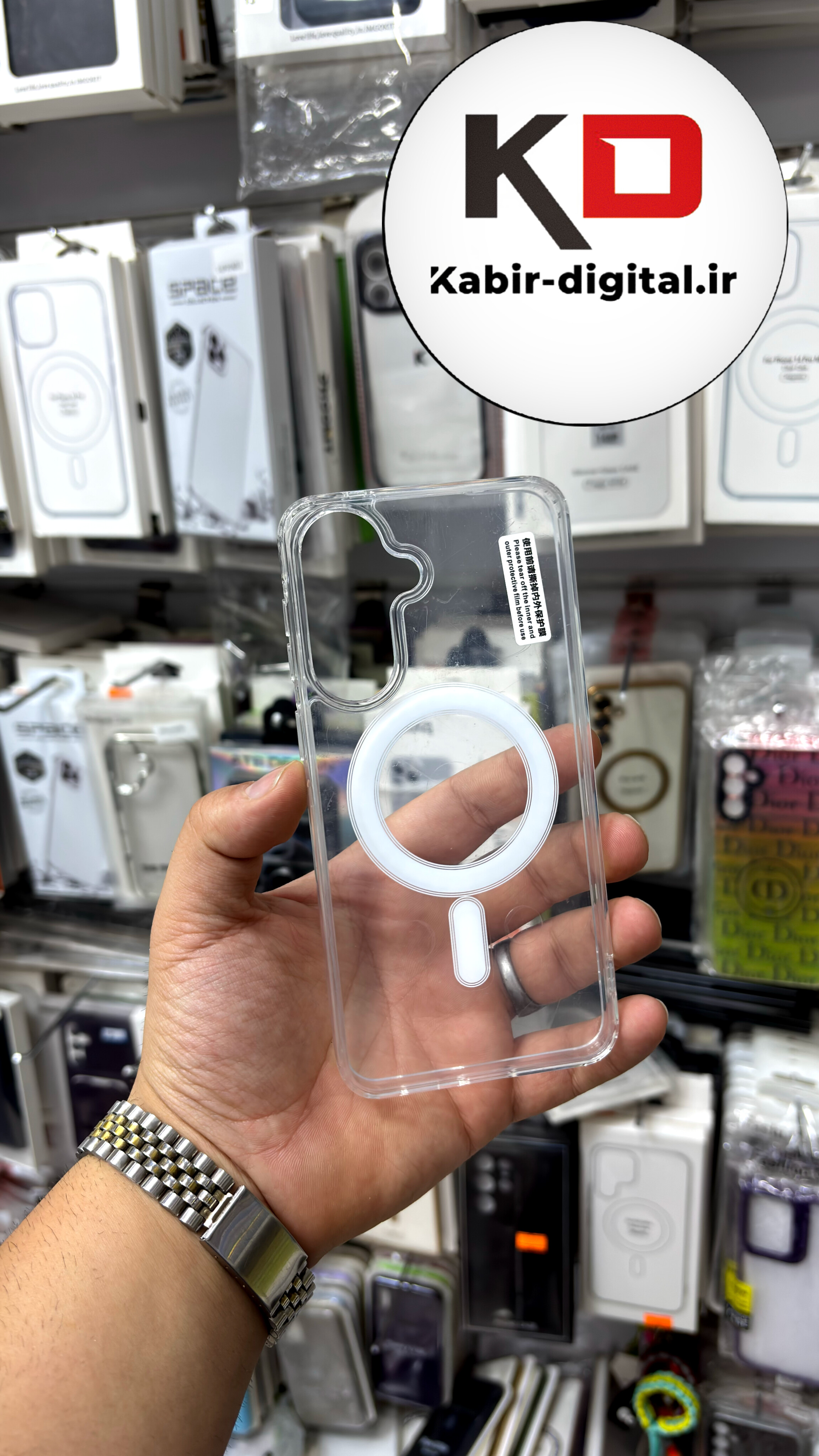 قاب گوشی Galaxy A57/A37 سامسونگ Magsafe مگ سیف اورجینال شفاف
