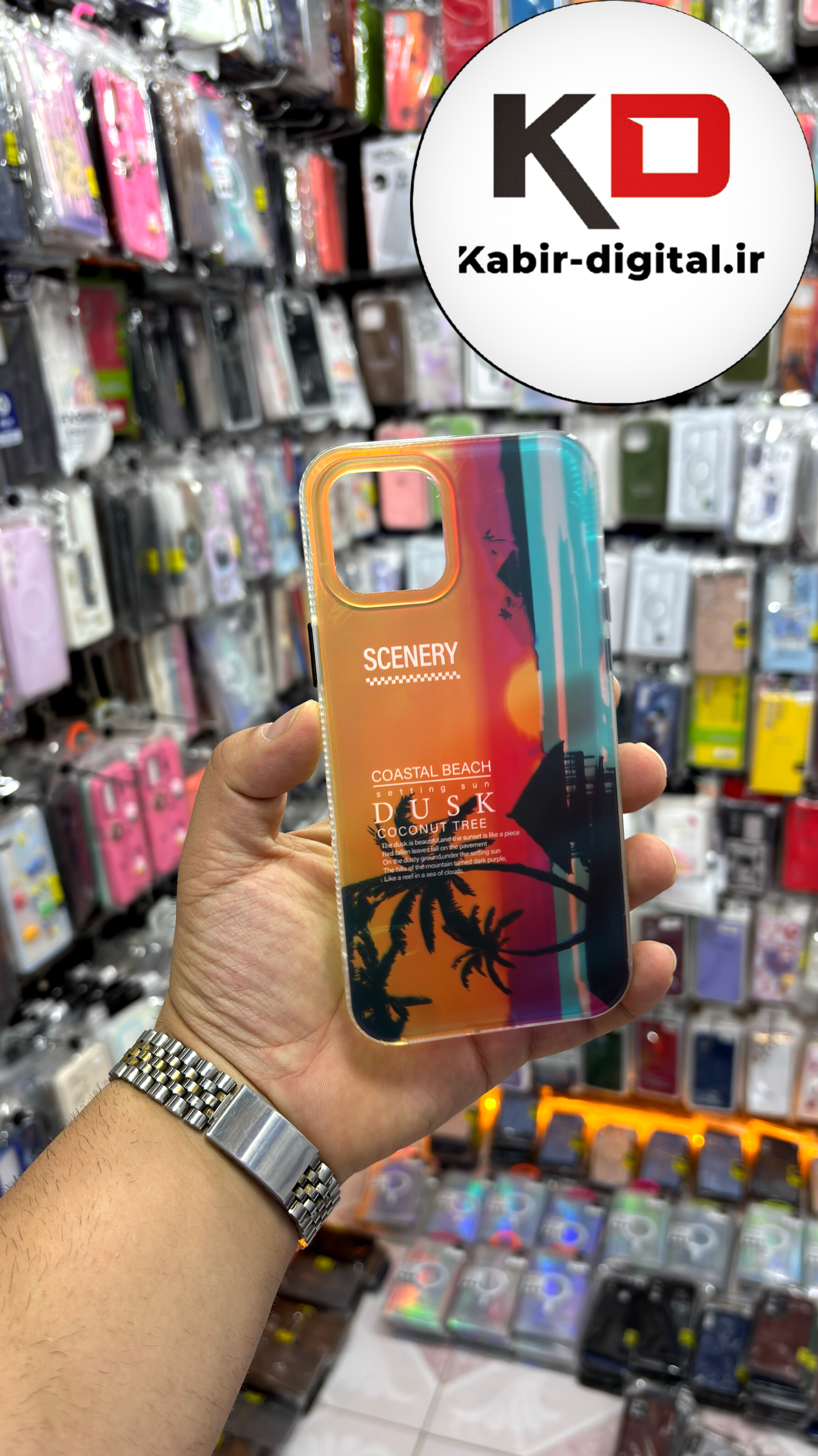 قاب گوشی iPhone 12 Pro Max آیفون 3D Lux Case سه بعدی اسپرت ضد ضربه طرح هاوایی