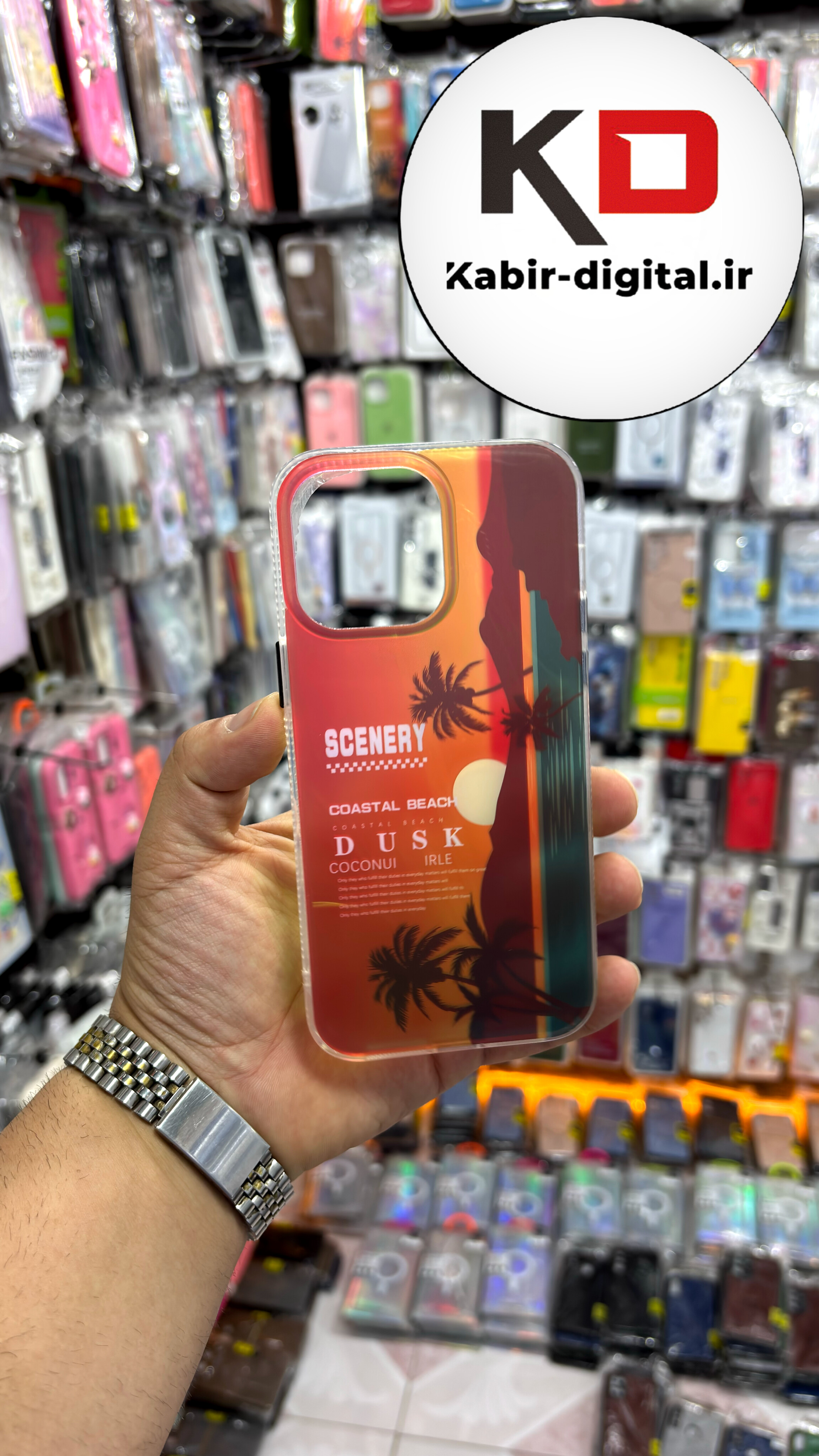 قاب گوشی iPhone 14 Pro Max آیفون 3D Lux Case سه بعدی اسپرت ضد ضربه طرح هاوایی
