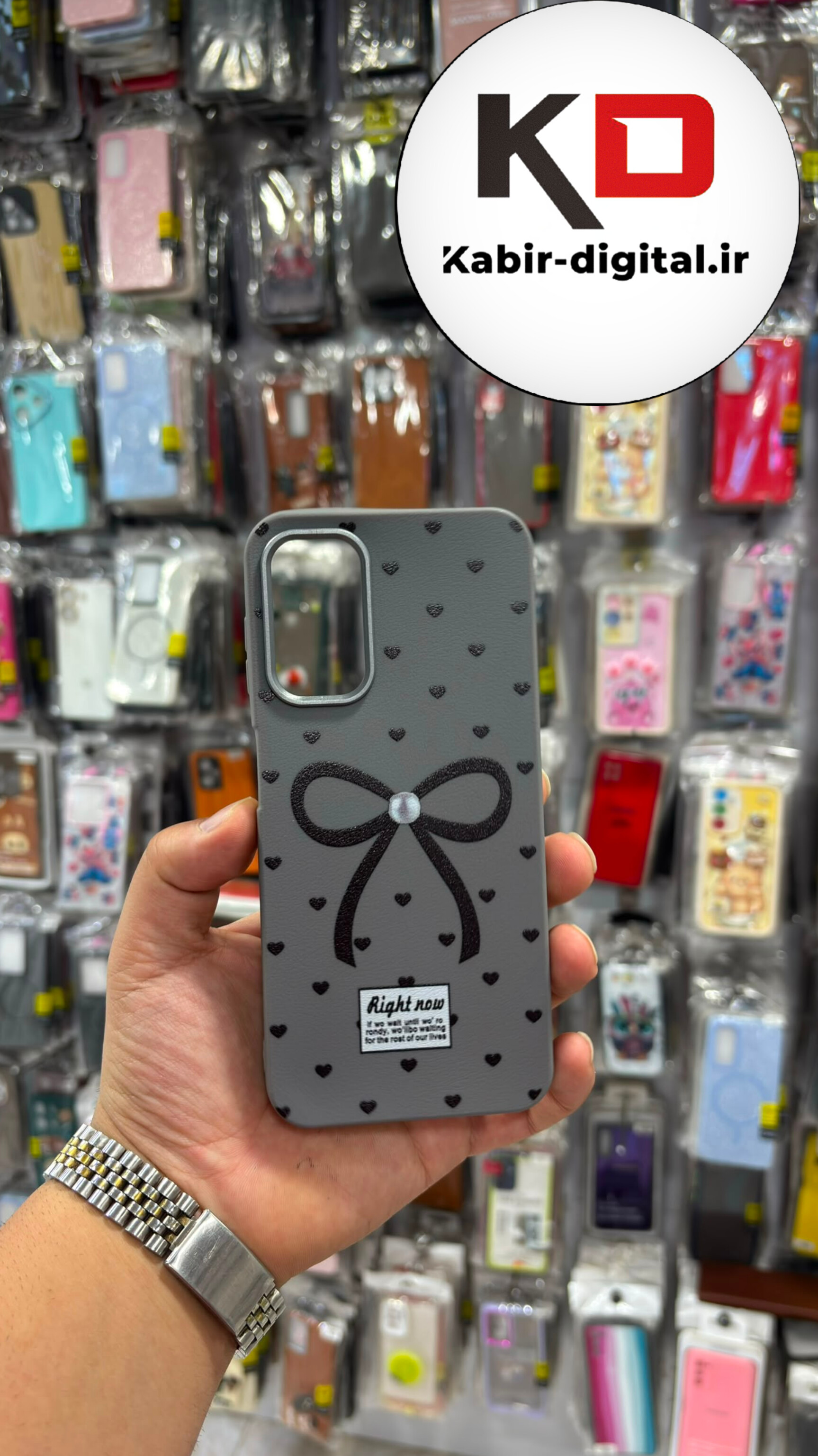 قاب گوشی Galaxy A14 سامسونگ لدر دیزاین SOFT Lether Design سیلیکونی طرح پاپیون مشکی