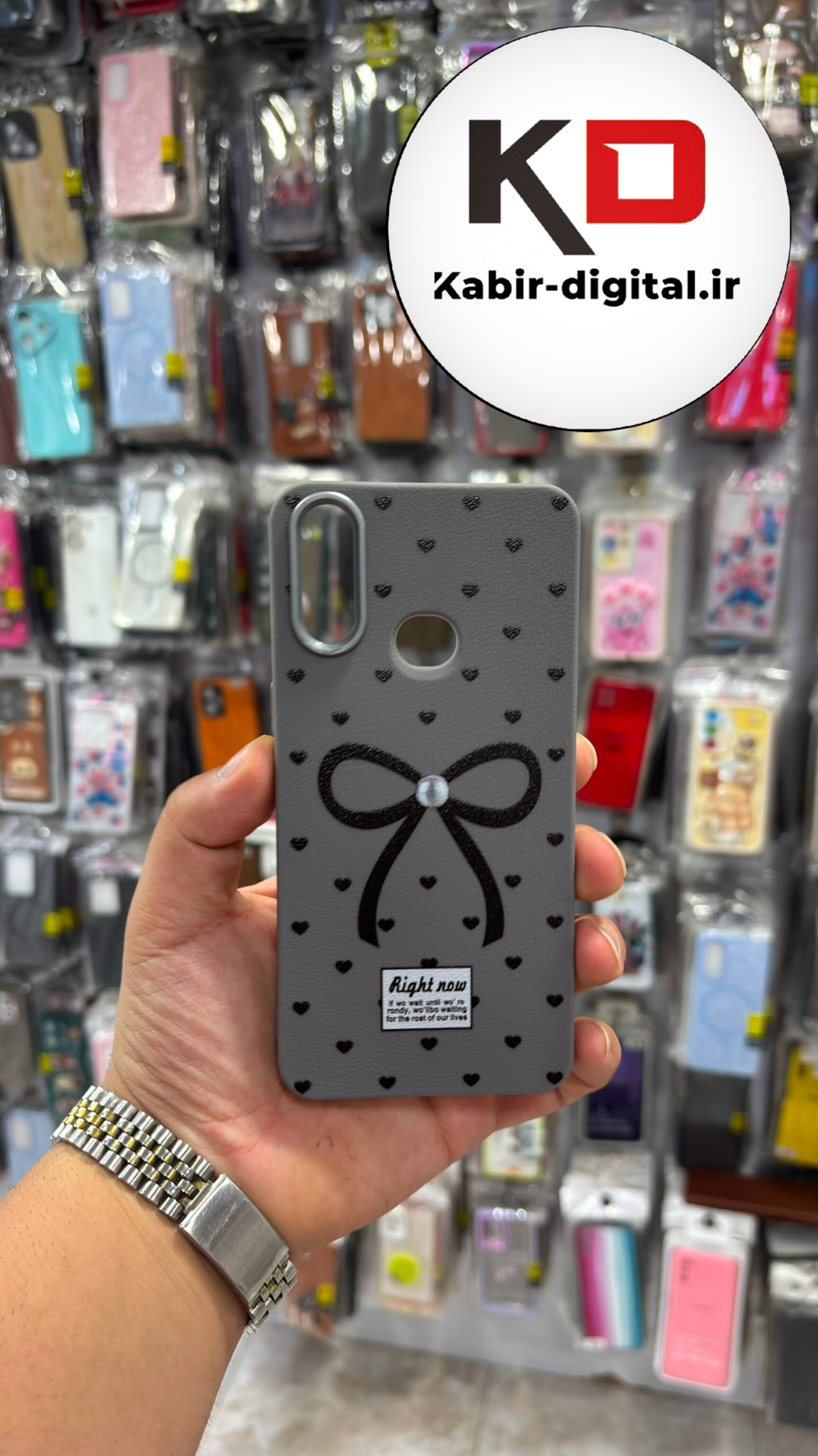 قاب گوشی Galaxy A10s سامسونگ لدر دیزاین SOFT Lether Design سیلیکونی طرح پاپیون مشکی