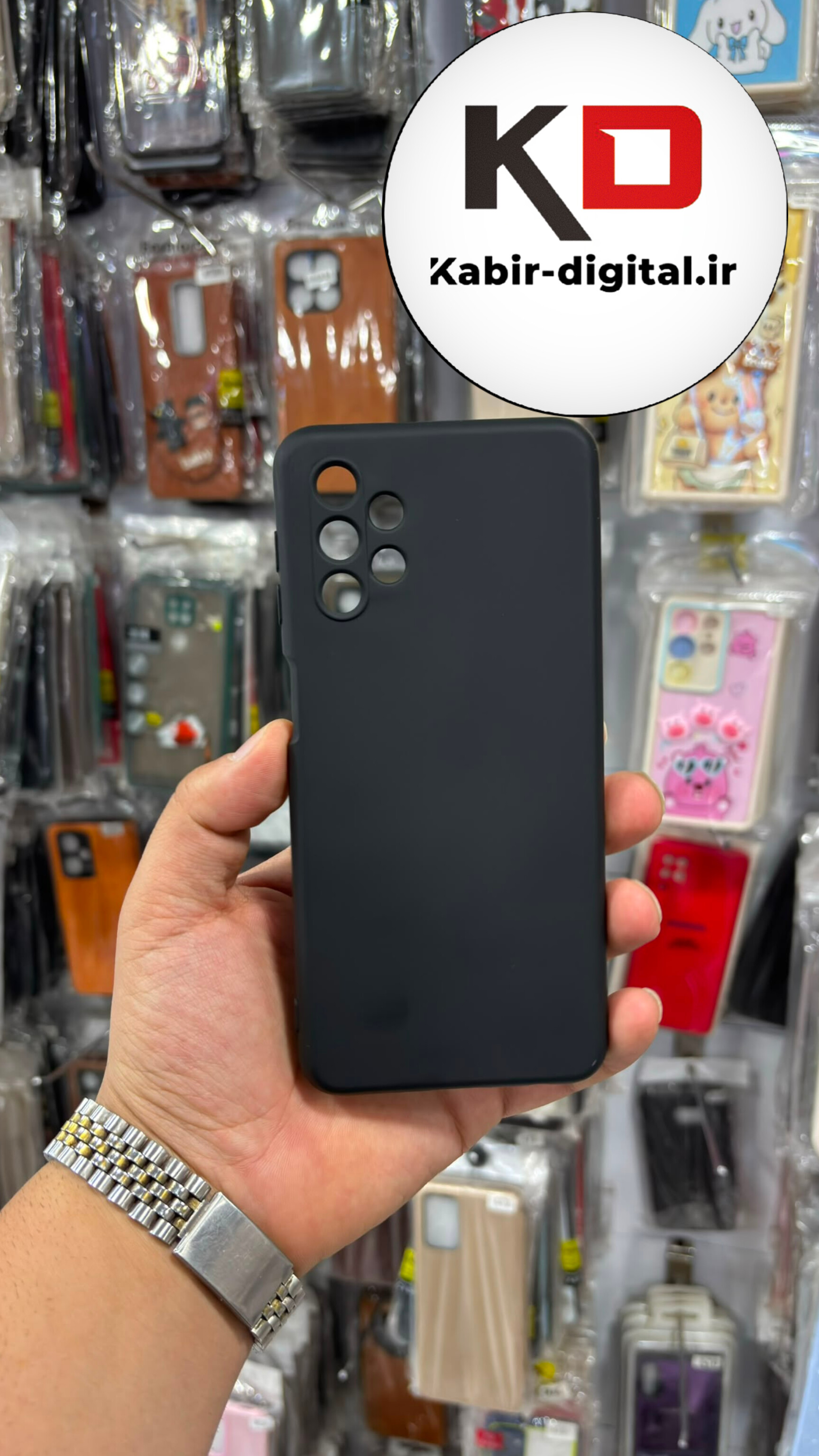 قاب گوشی Galaxy A13 / A23 / A32 5G سامسونگ  سیلیکونی اورجینال درجه یک زیربسته مشکی