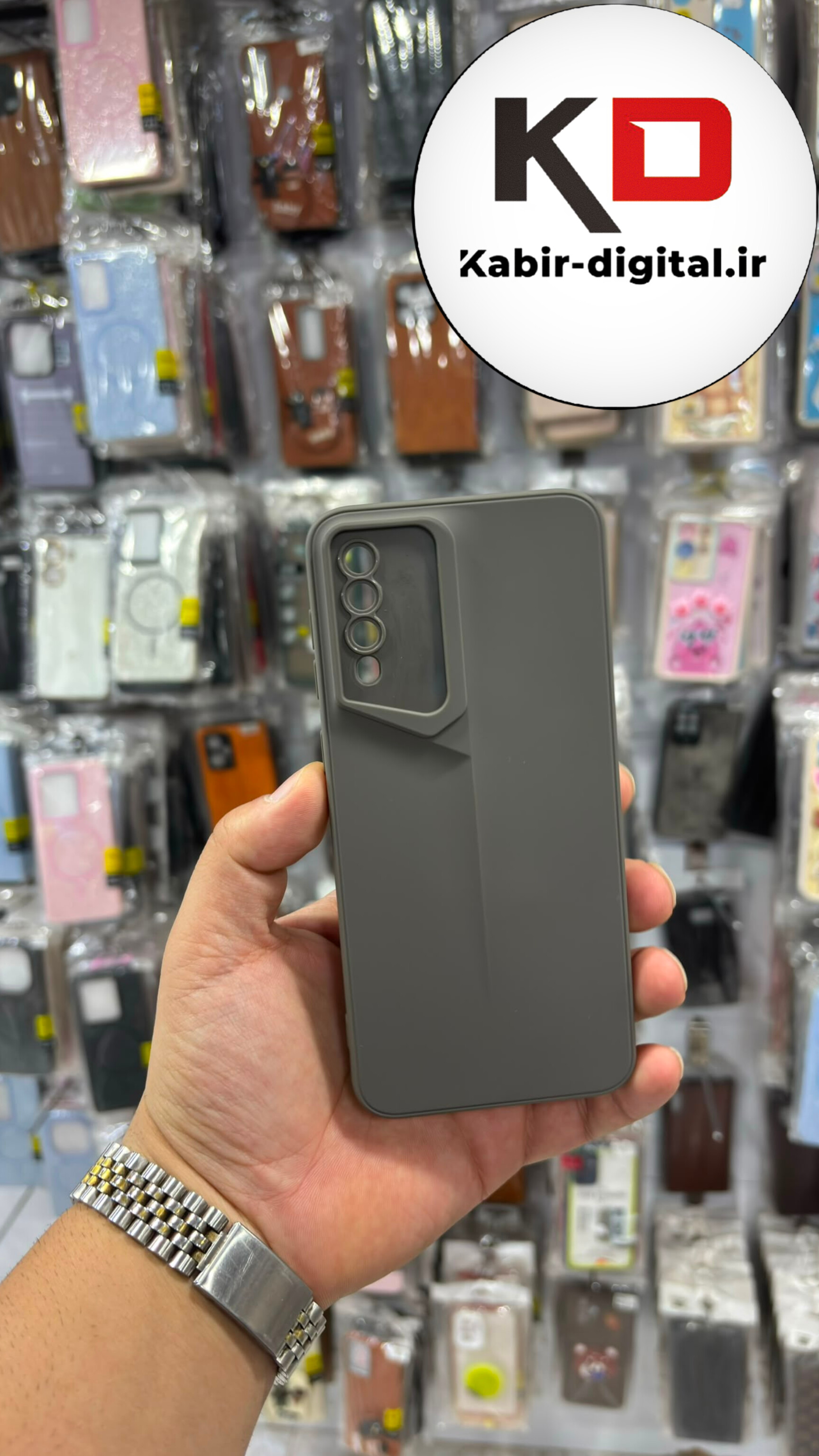 قاب گوشی Galaxy A30s / A50 / A50s سامسونگ سری Porsche Design پورش دیزاین Hard LUXURY محافظ لنز دار خاکی