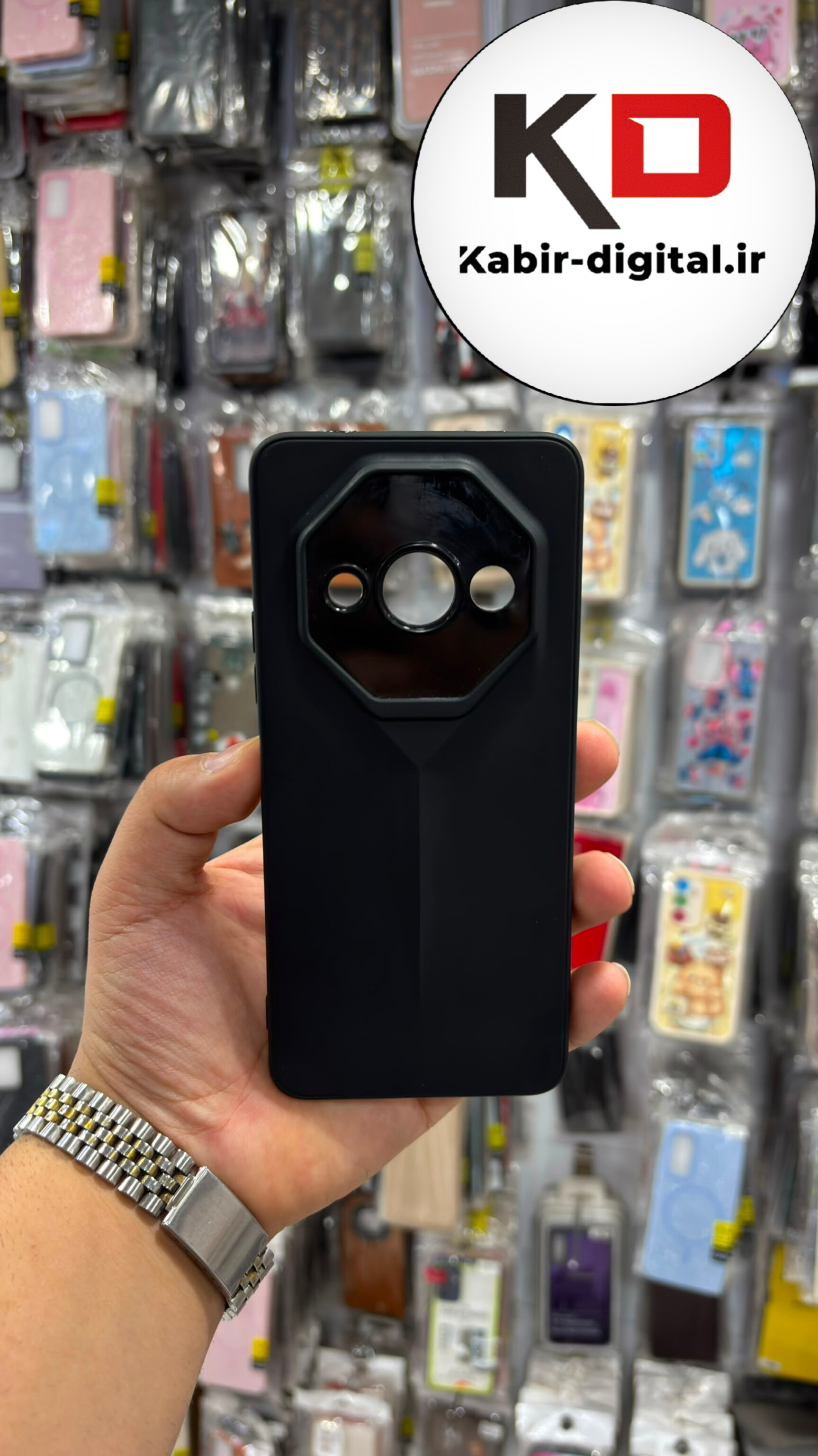 قاب گوشی Redmi A3 / Redmi A3X شیائومی سری Porsche Design پورش دیزاین Hard LUXURY محافظ لنز دار مشکی