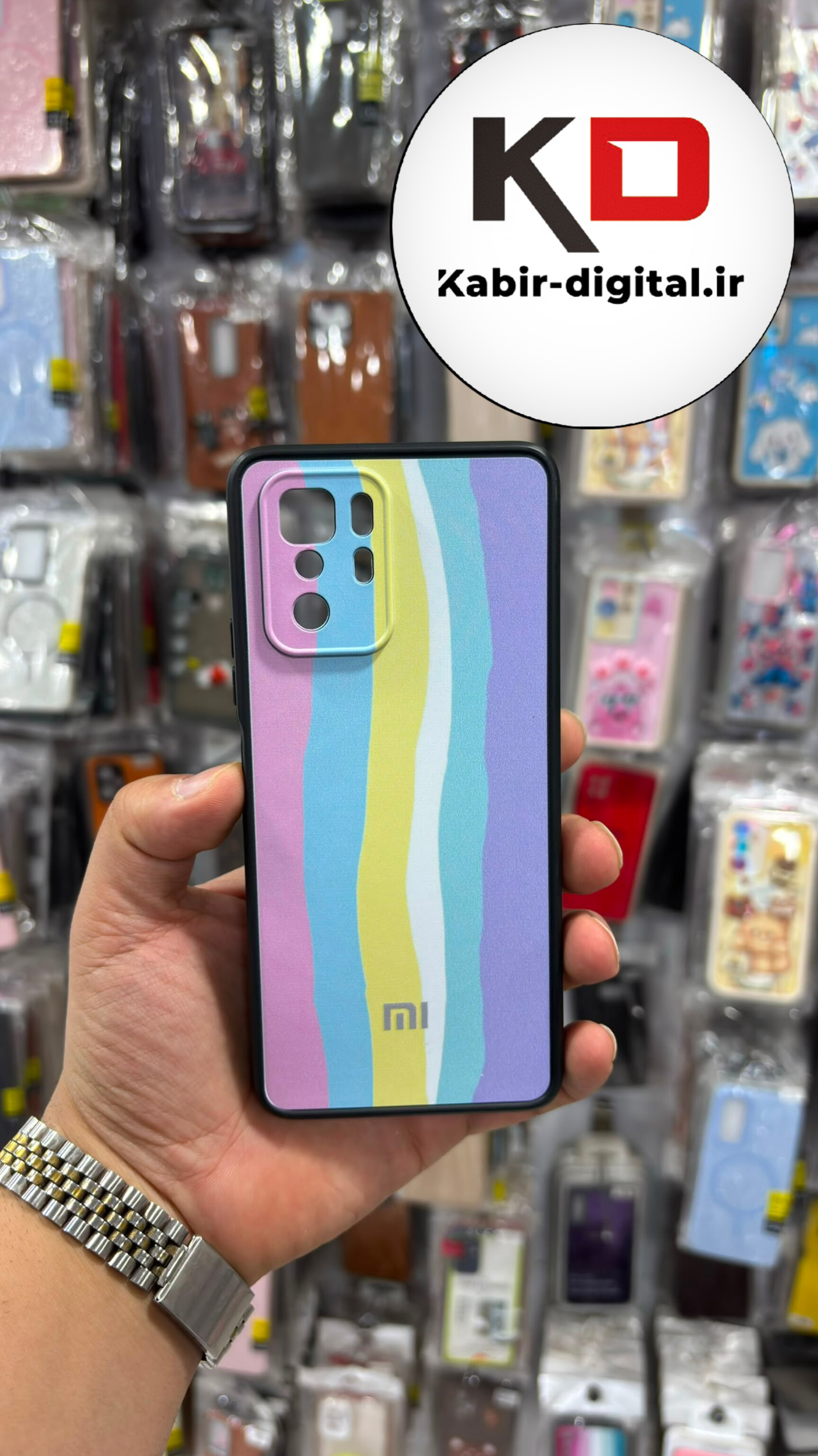 قاب گوشی MI Note 10 Pro 5g  / POCO X3 GT شیائومی  سیلیکونی های کپی رنگین کمان محافظ لنزدار